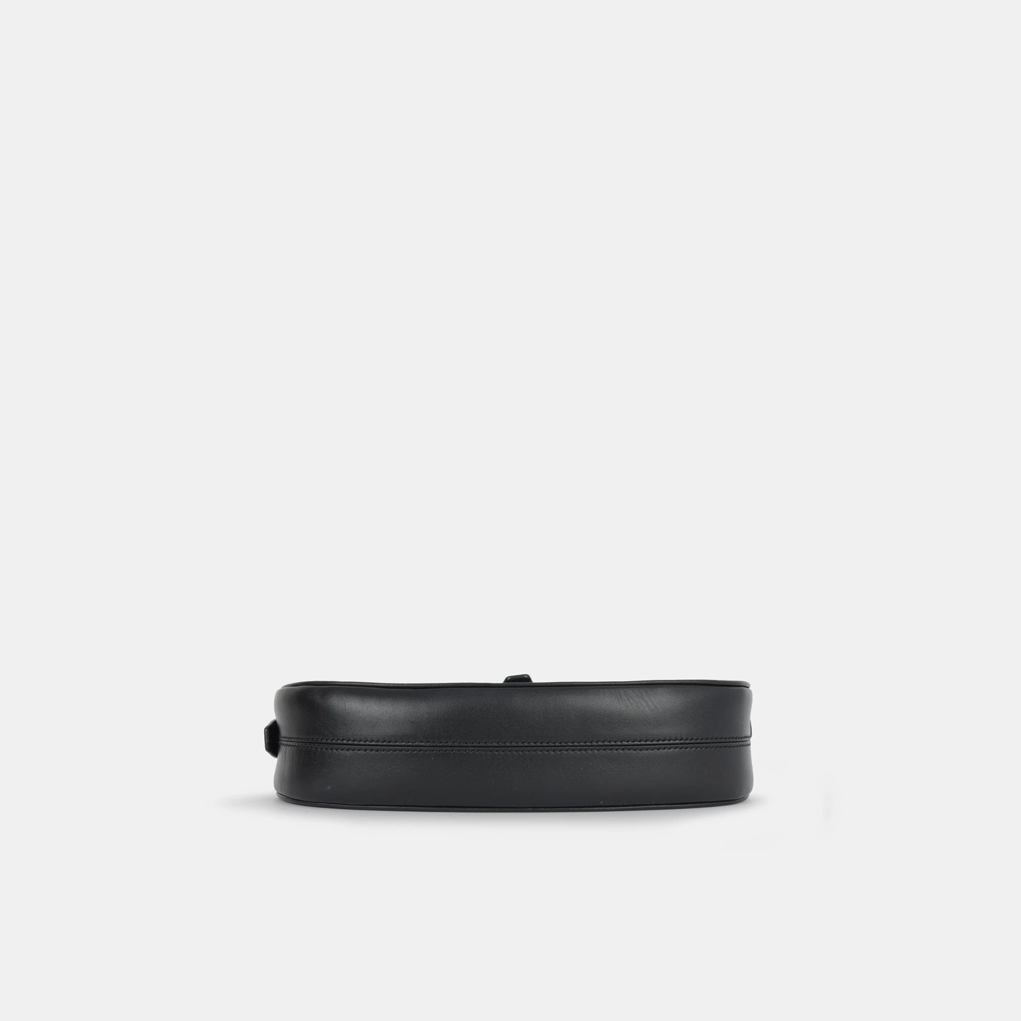 Saint Laurent - Le Fermoir Shoulder Bag - Black Calfskin GHW - pre-loved