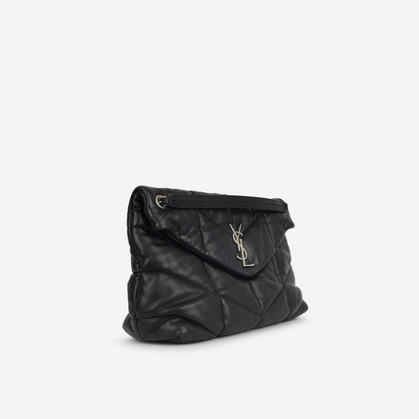 Saint Laurent - Medium Lou Puffer - Black Calfskin GHW - Pre-Loved