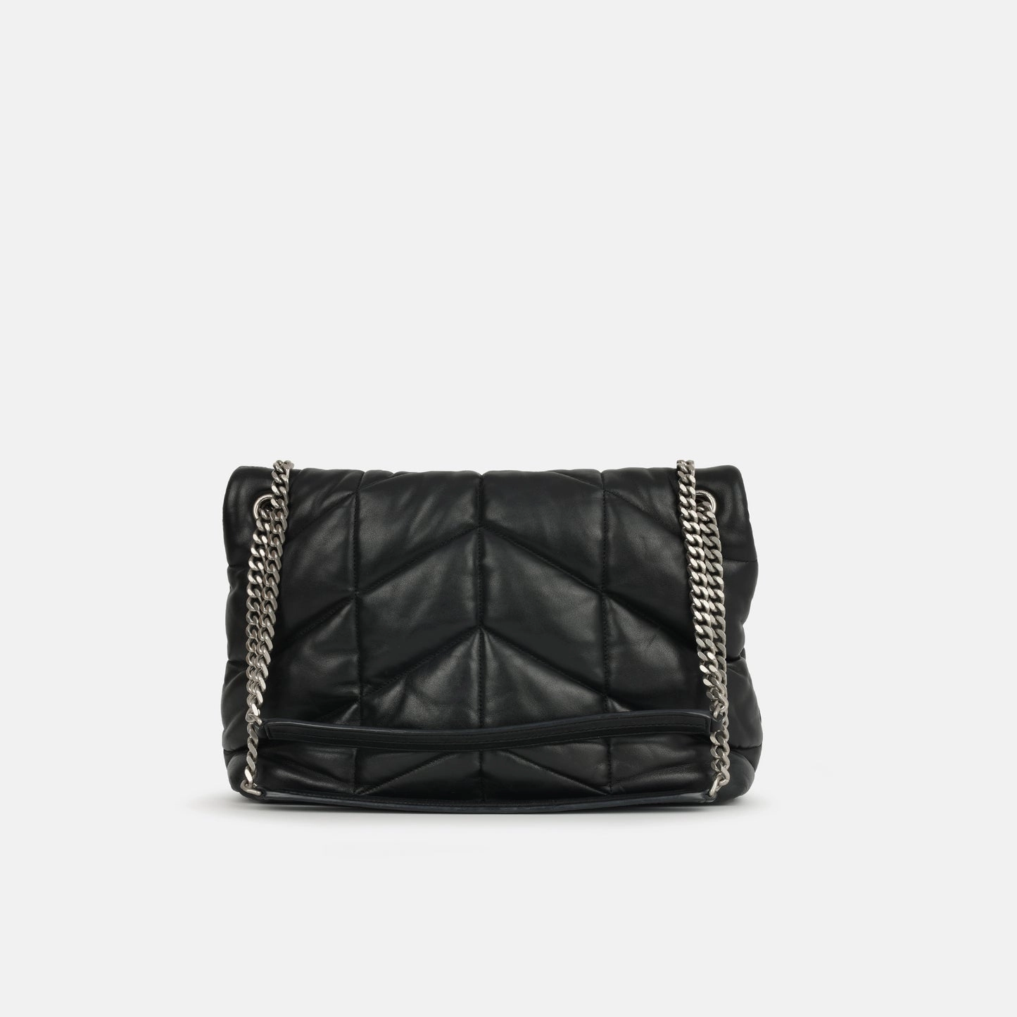 Saint Laurent - Medium Lou Puffer - Black Calfskin GHW - Pre-Loved