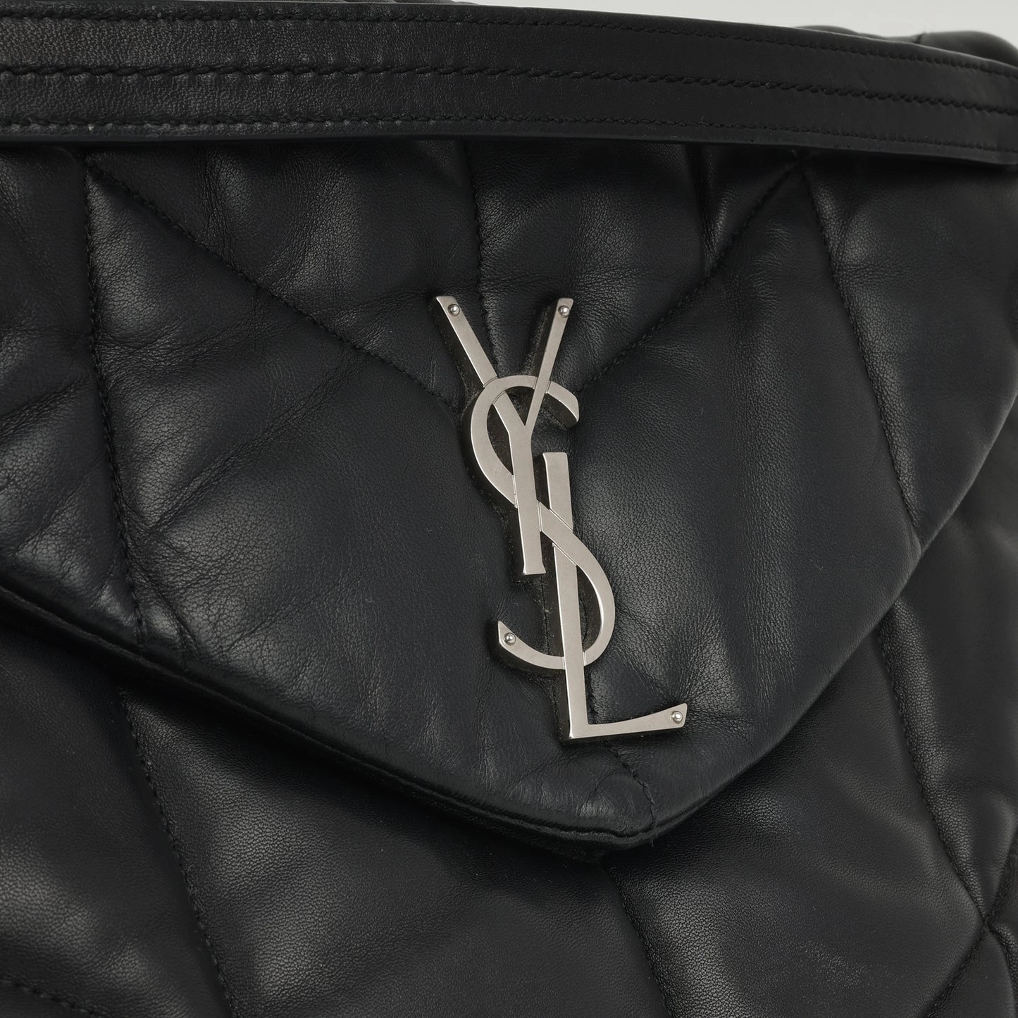 Saint Laurent - Medium Lou Puffer - Black Calfskin GHW - Pre-Loved