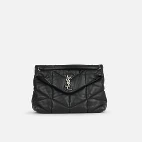 Saint Laurent - Medium Lou Puffer - Black Calfskin GHW - Pre-Loved
