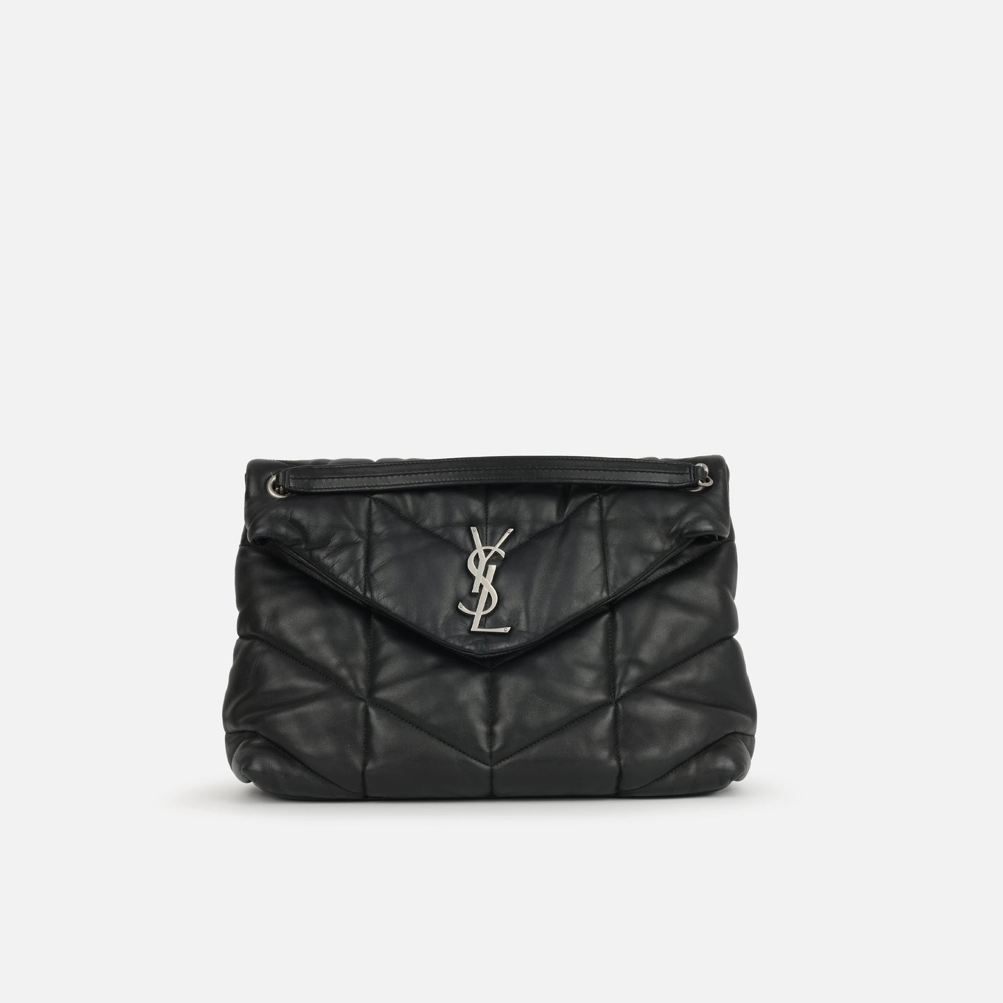 Saint Laurent - Medium Lou Puffer - Black Calfskin GHW - Pre-Loved