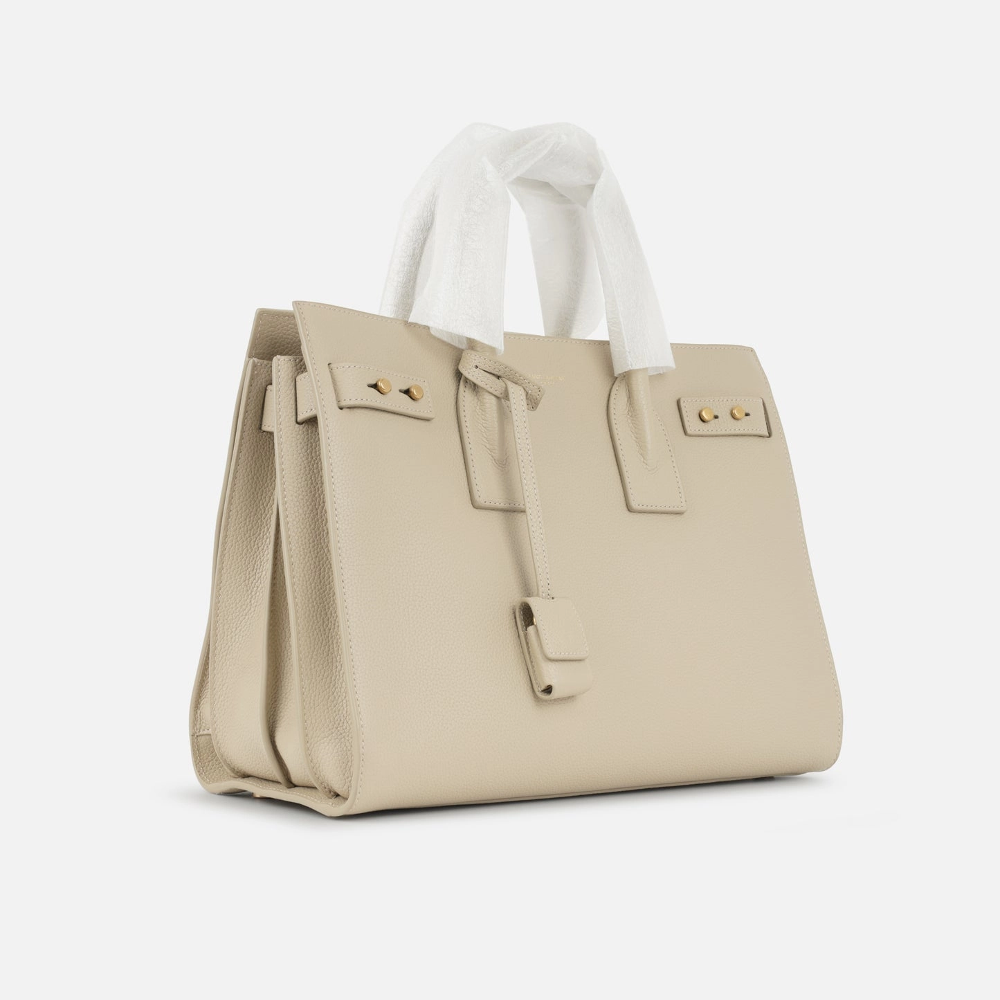 Saint Laurent - Small Sac De Jour - Beige Grained Calfskin GHW - Pre-Loved