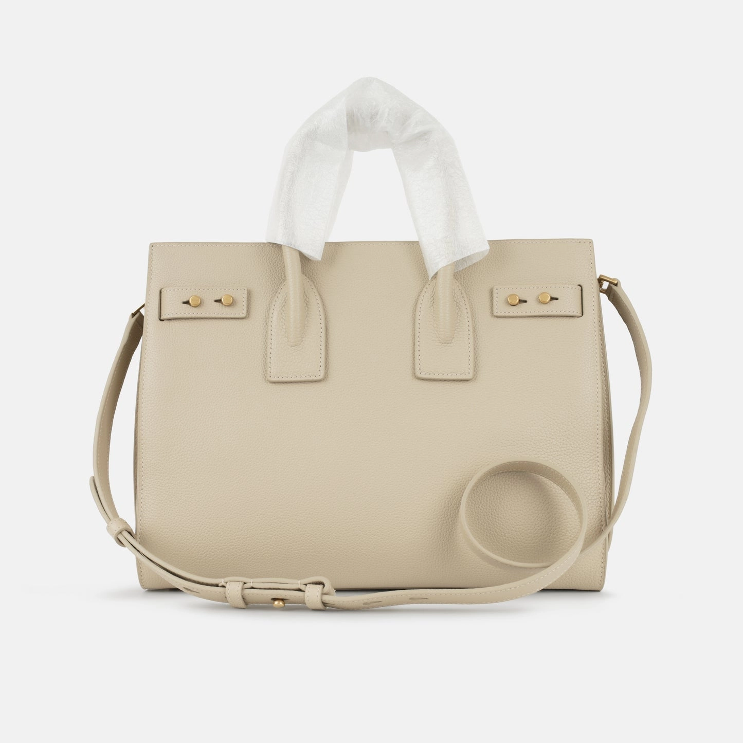 Saint Laurent - Small Sac De Jour - Beige Grained Calfskin GHW - Pre-Loved