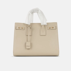 Saint Laurent - Small Sac De Jour - Beige Grained Calfskin GHW - Pre-Loved