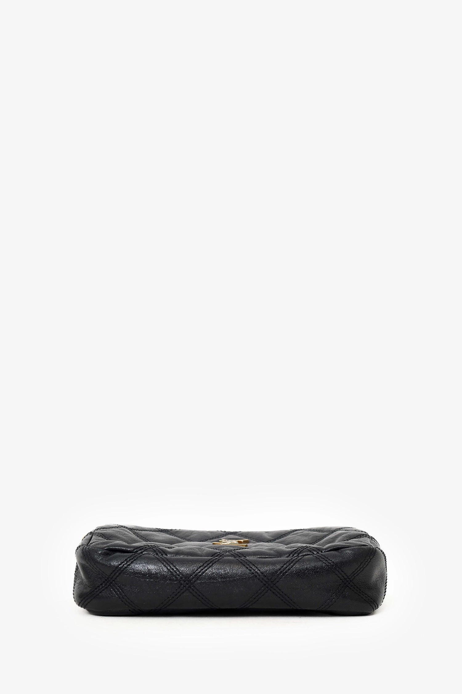 Saint Laurent Black Leather Becky Mini Camera Bag