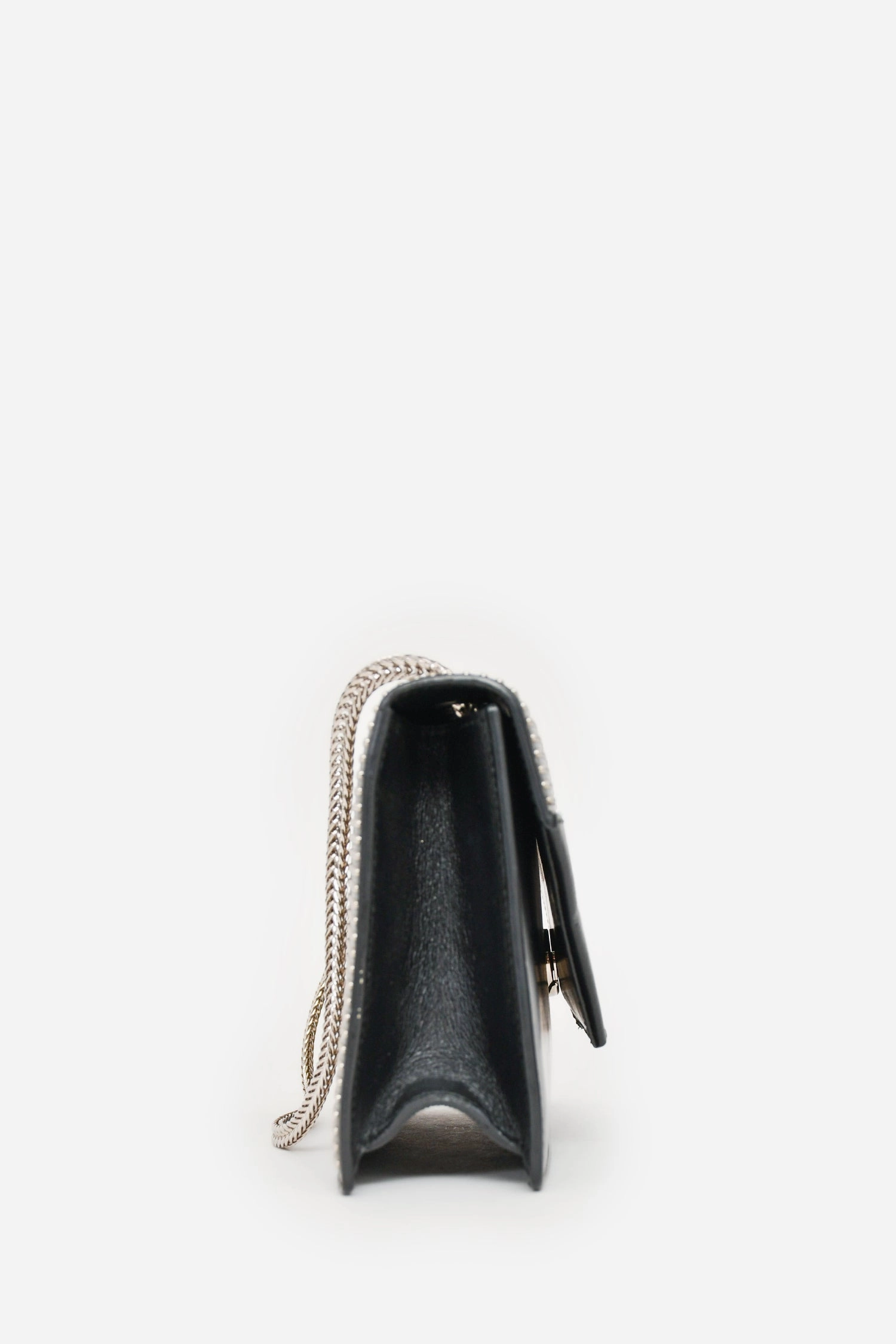 Saint Laurent Black Leather Studded Small Betty Crossbody (As Is)