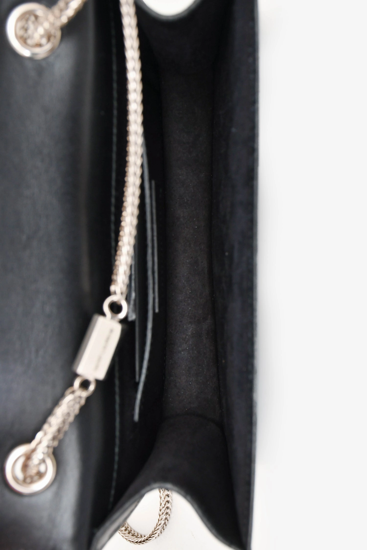Saint Laurent Black Leather Studded Small Betty Crossbody (As Is)