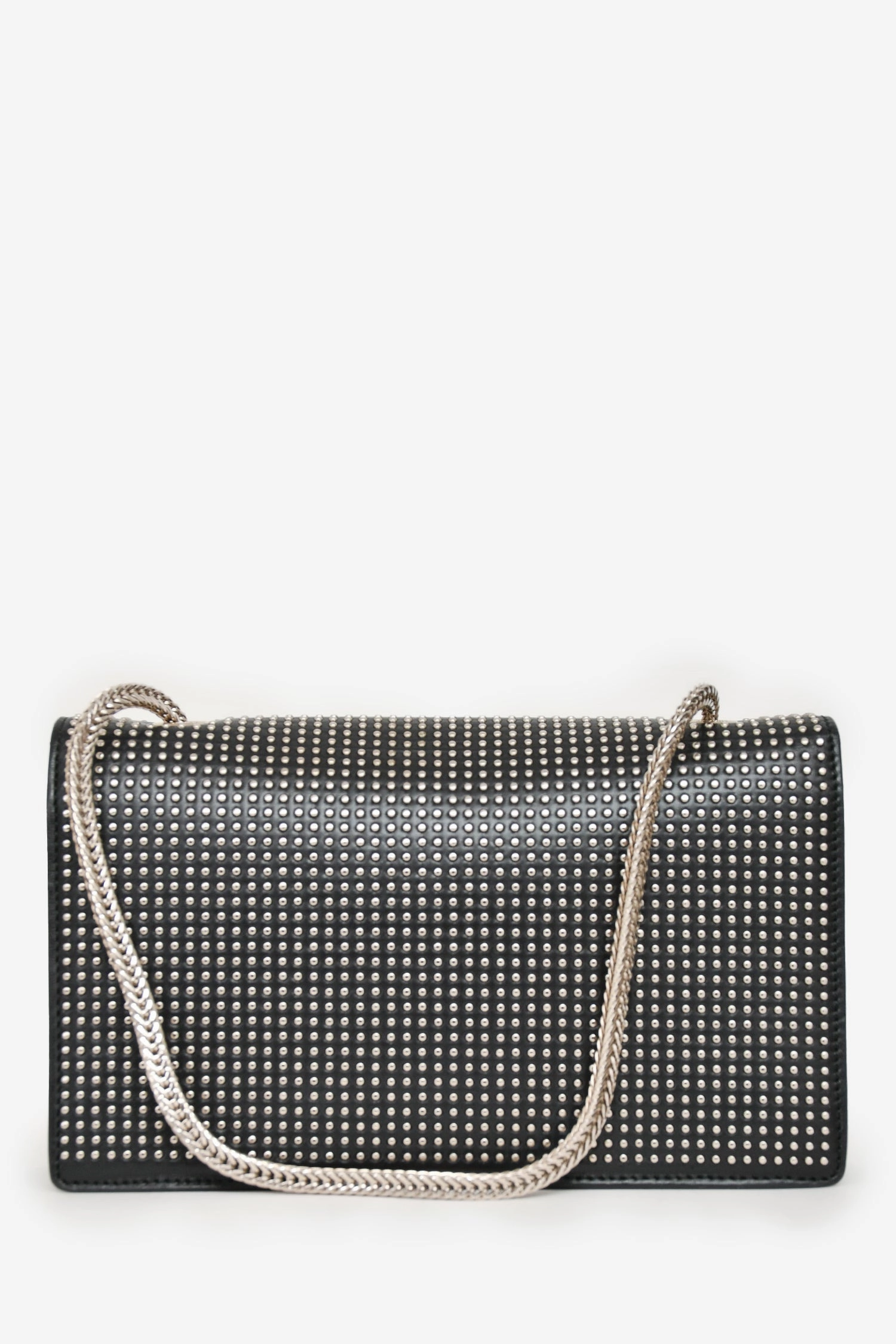 Saint Laurent Black Leather Studded Small Betty Crossbody (As Is)