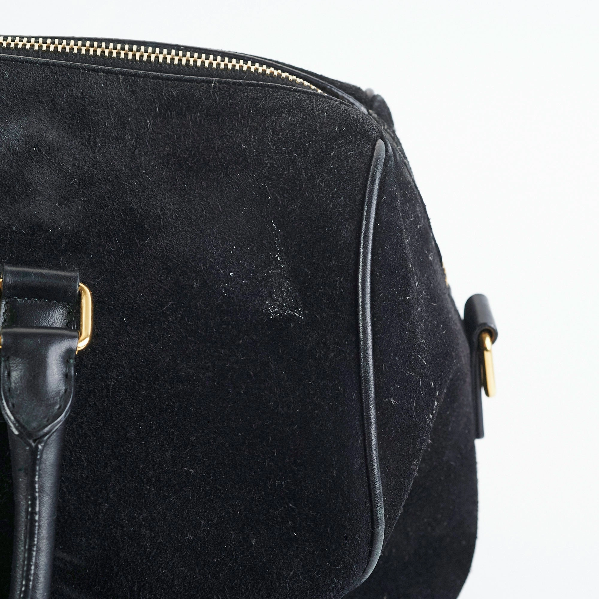Saint Laurent Bo Duffle Suede Leather Bag