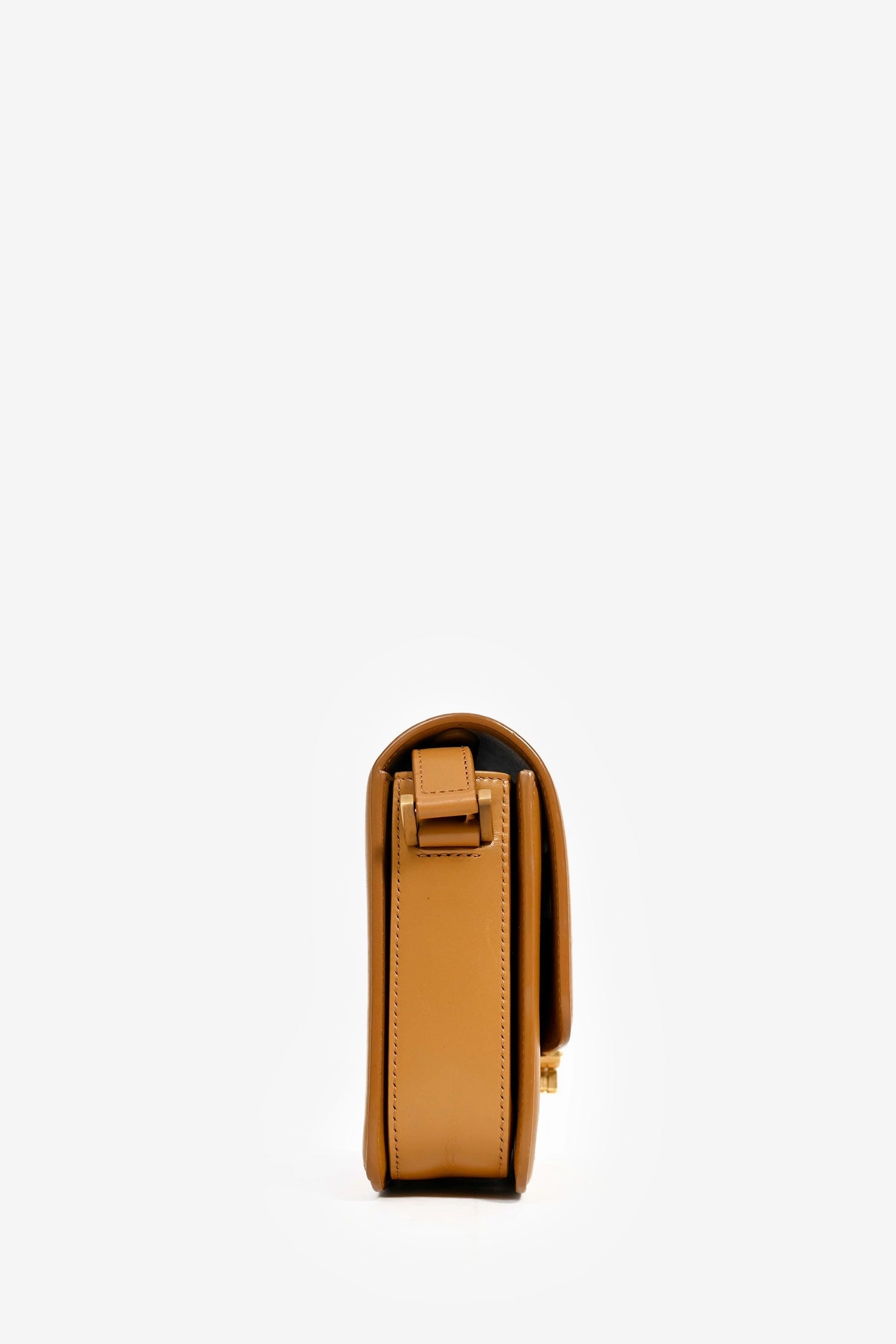 Saint Laurent Brown Leather 'Sac Solferino' Shoulder Bag