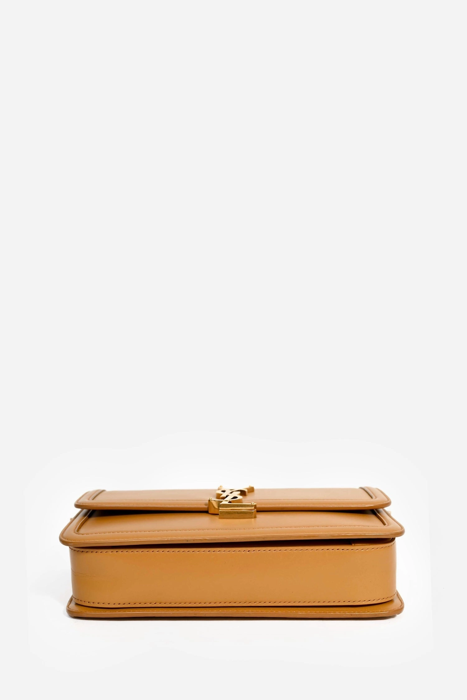 Saint Laurent Brown Leather 'Sac Solferino' Shoulder Bag