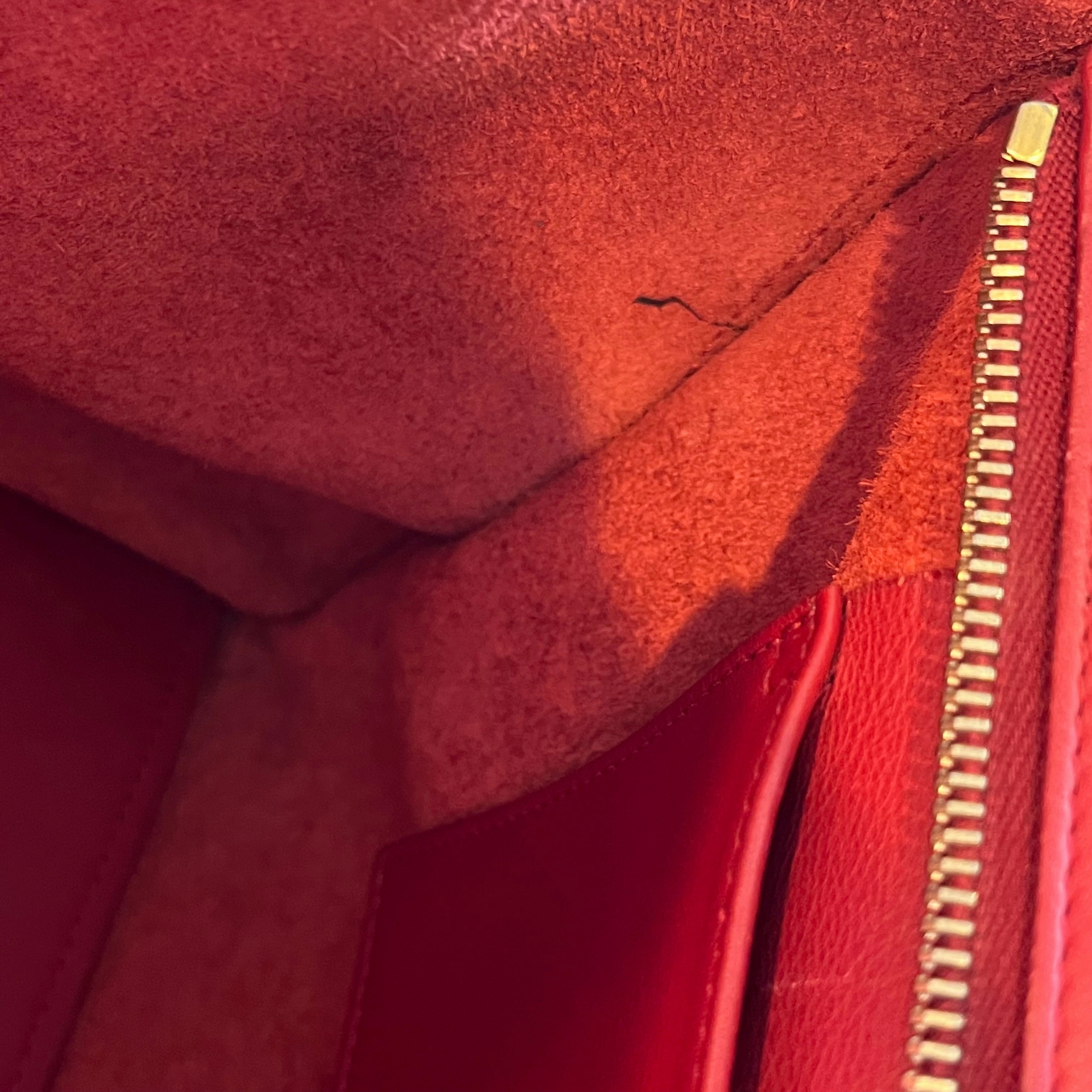 SAINT LAURENT Cabas ChYc Small Leather Two Way Tote