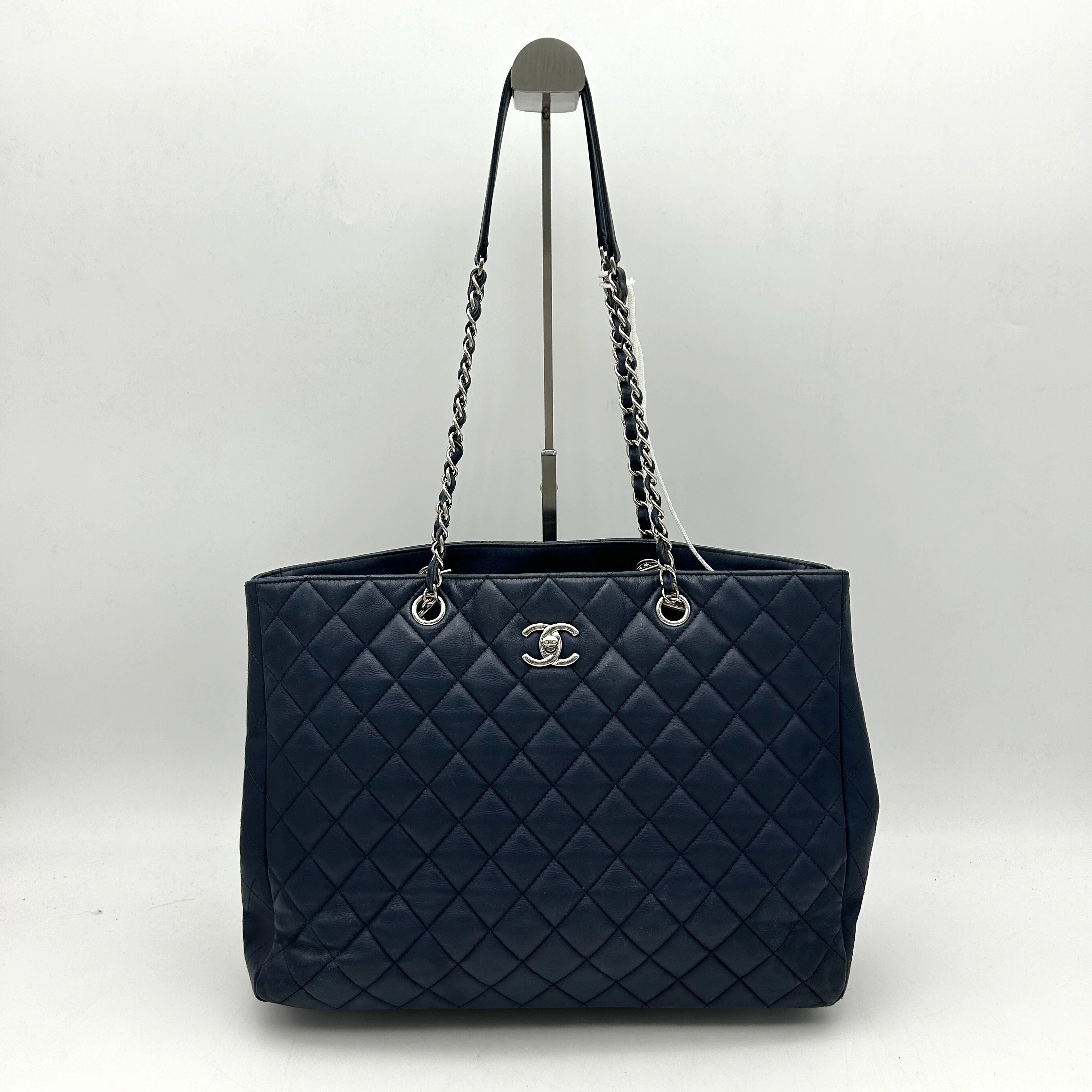 Saint Laurent Chevron Evening Bag - Black Totes, Handbags LA17300
