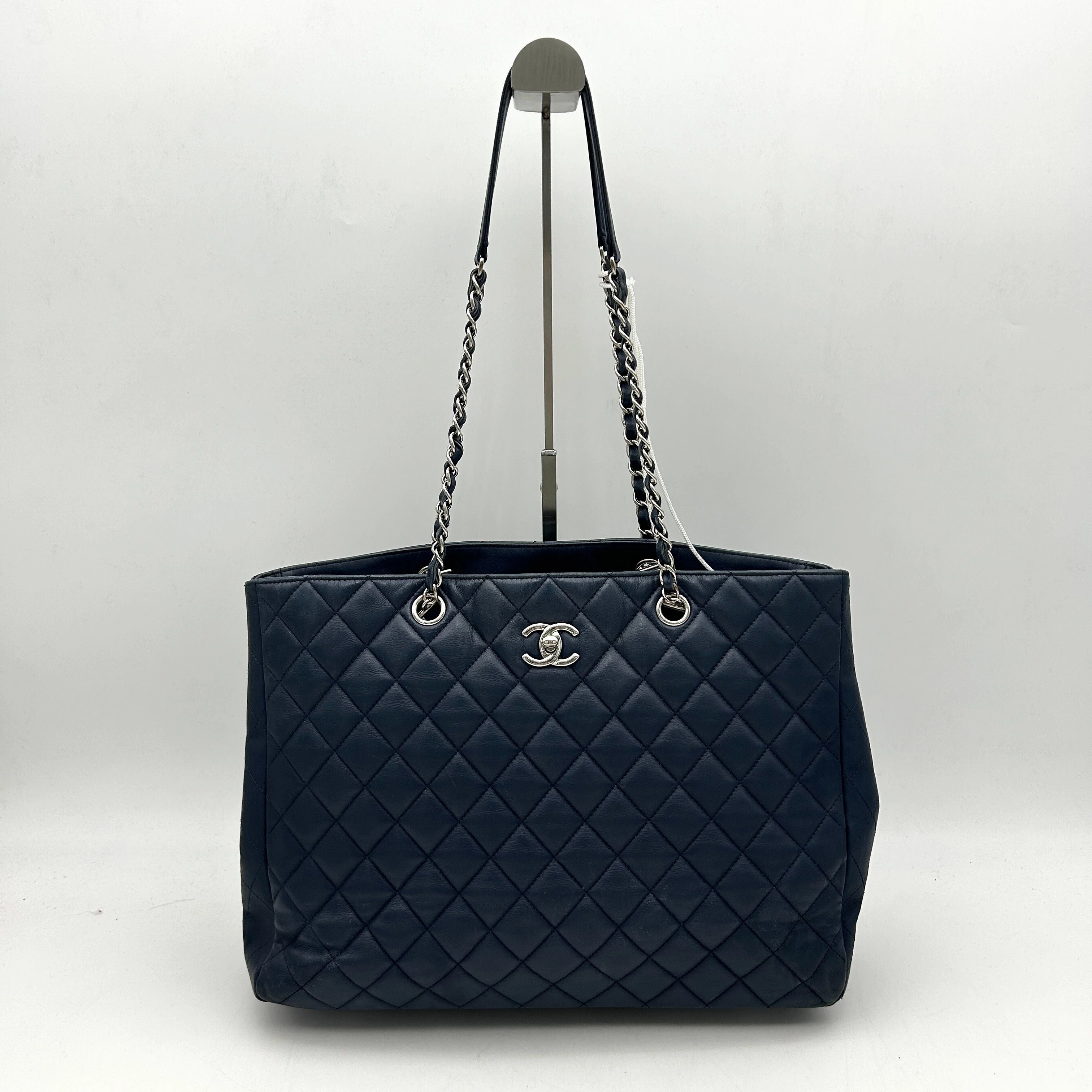 Saint Laurent Chevron Evening Bag - Black Totes, Handbags LA17300