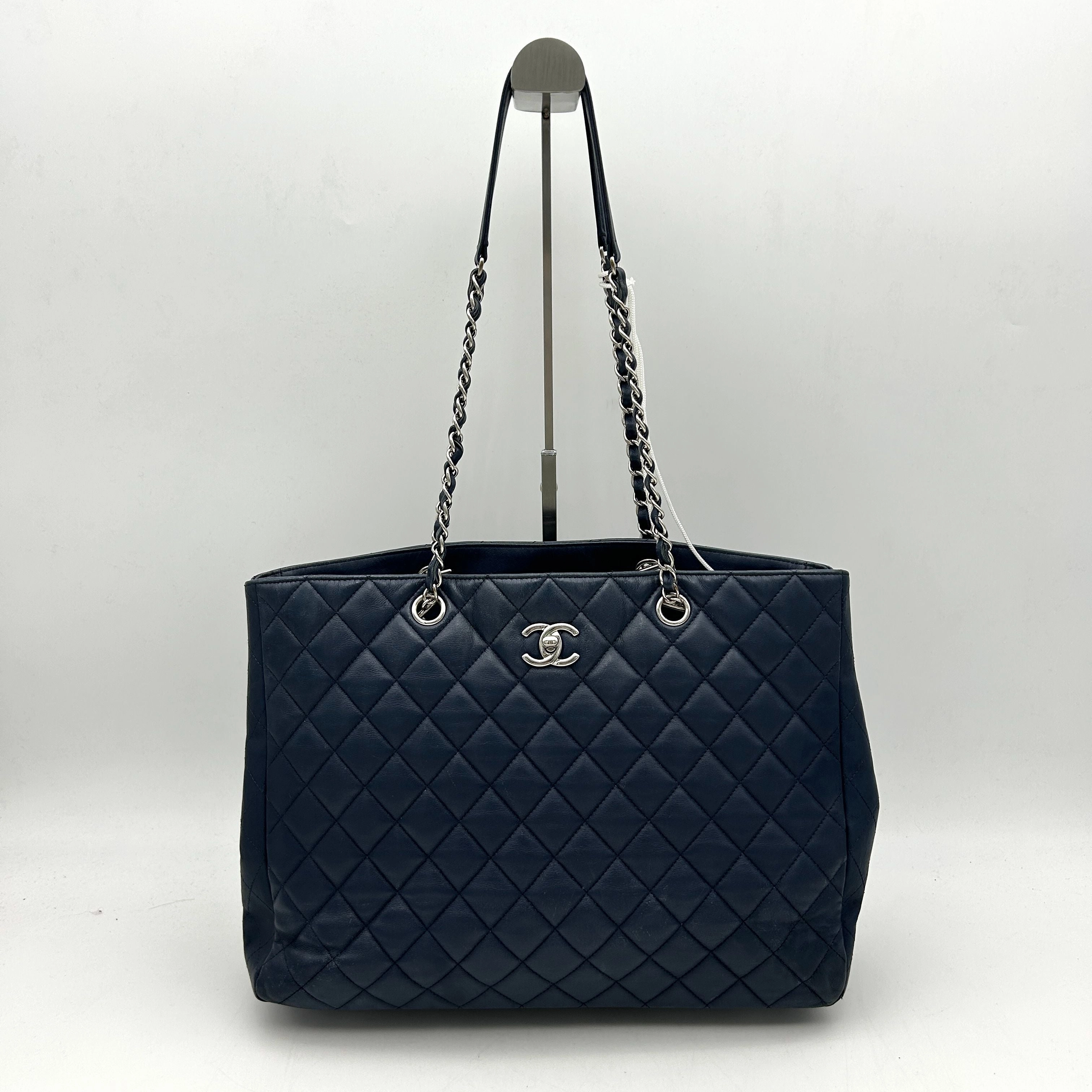 Saint Laurent Chevron Evening Bag - Black Totes, Handbags LA17300