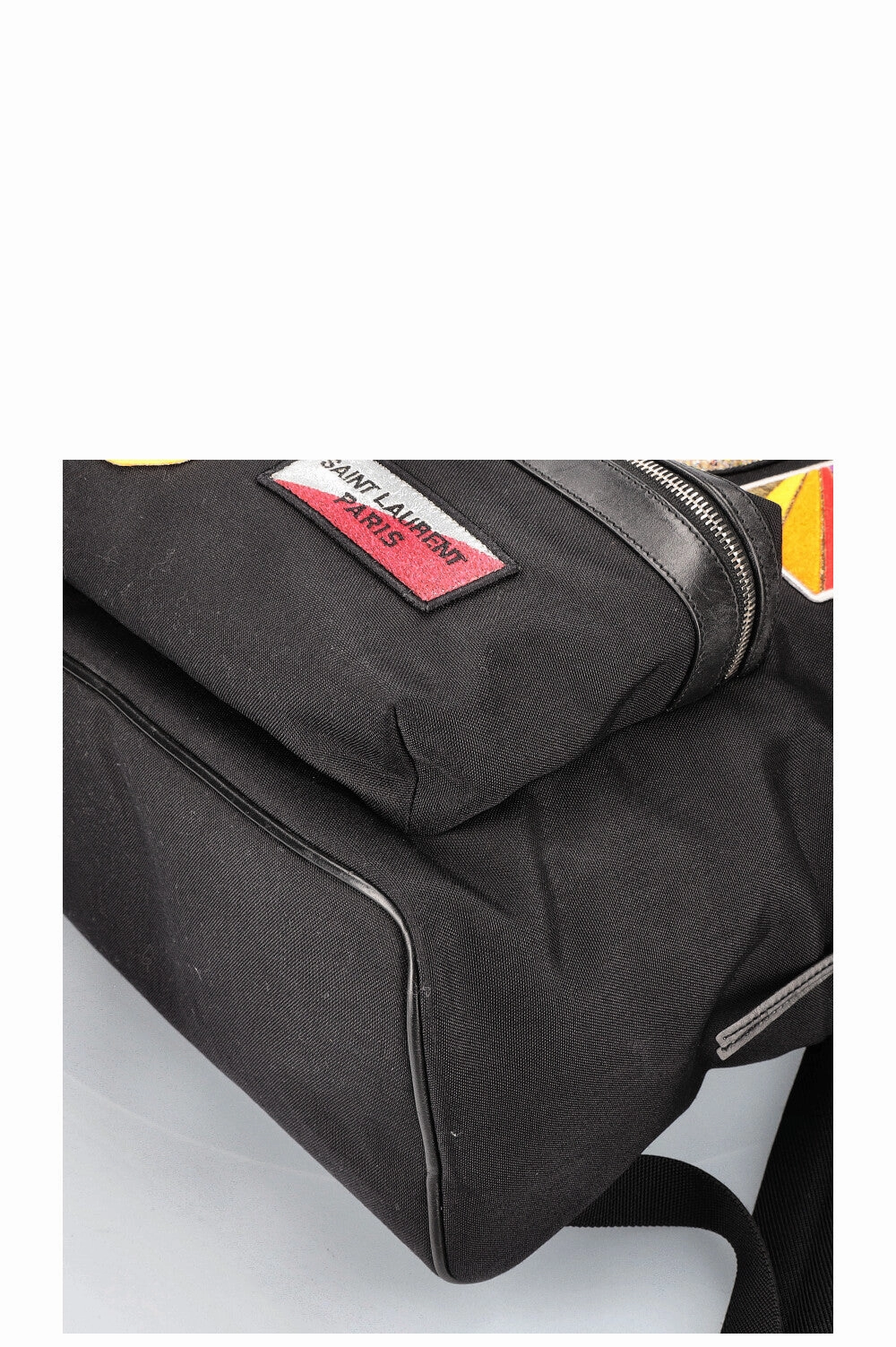 SAINT LAURENT City Backpack with Patches