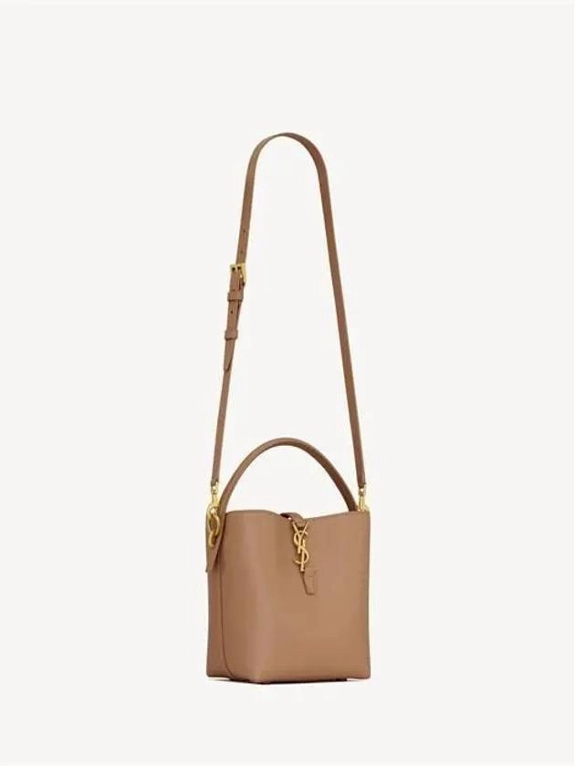Saint Laurent LE 37 Small Shiny Leather Shoulder Bag Fox
