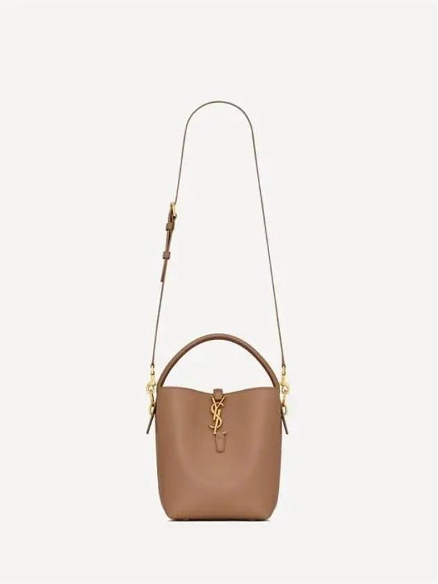 Saint Laurent LE 37 Small Shiny Leather Shoulder Bag Fox