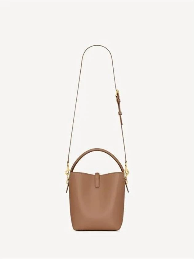 Saint Laurent LE 37 Small Shiny Leather Shoulder Bag Fox