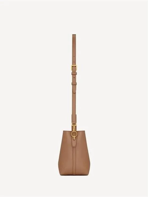 Saint Laurent LE 37 Small Shiny Leather Shoulder Bag Fox