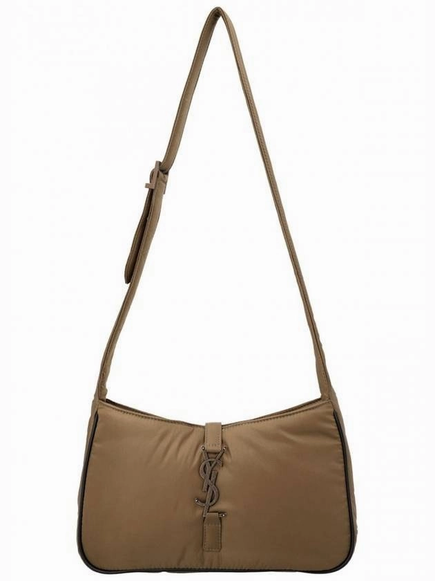 Saint Laurent Le 5 A 7 Regenerated Nylon Shoulder Bag Brown