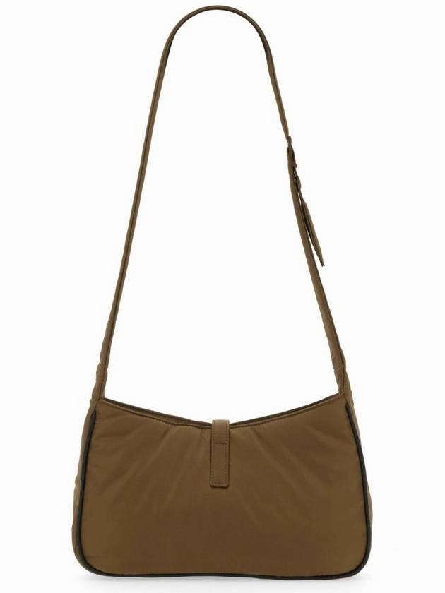 Saint Laurent Le 5 A 7 Regenerated Nylon Shoulder Bag Brown