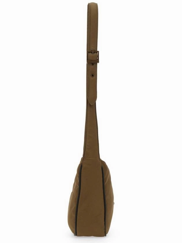 Saint Laurent Le 5 A 7 Regenerated Nylon Shoulder Bag Brown