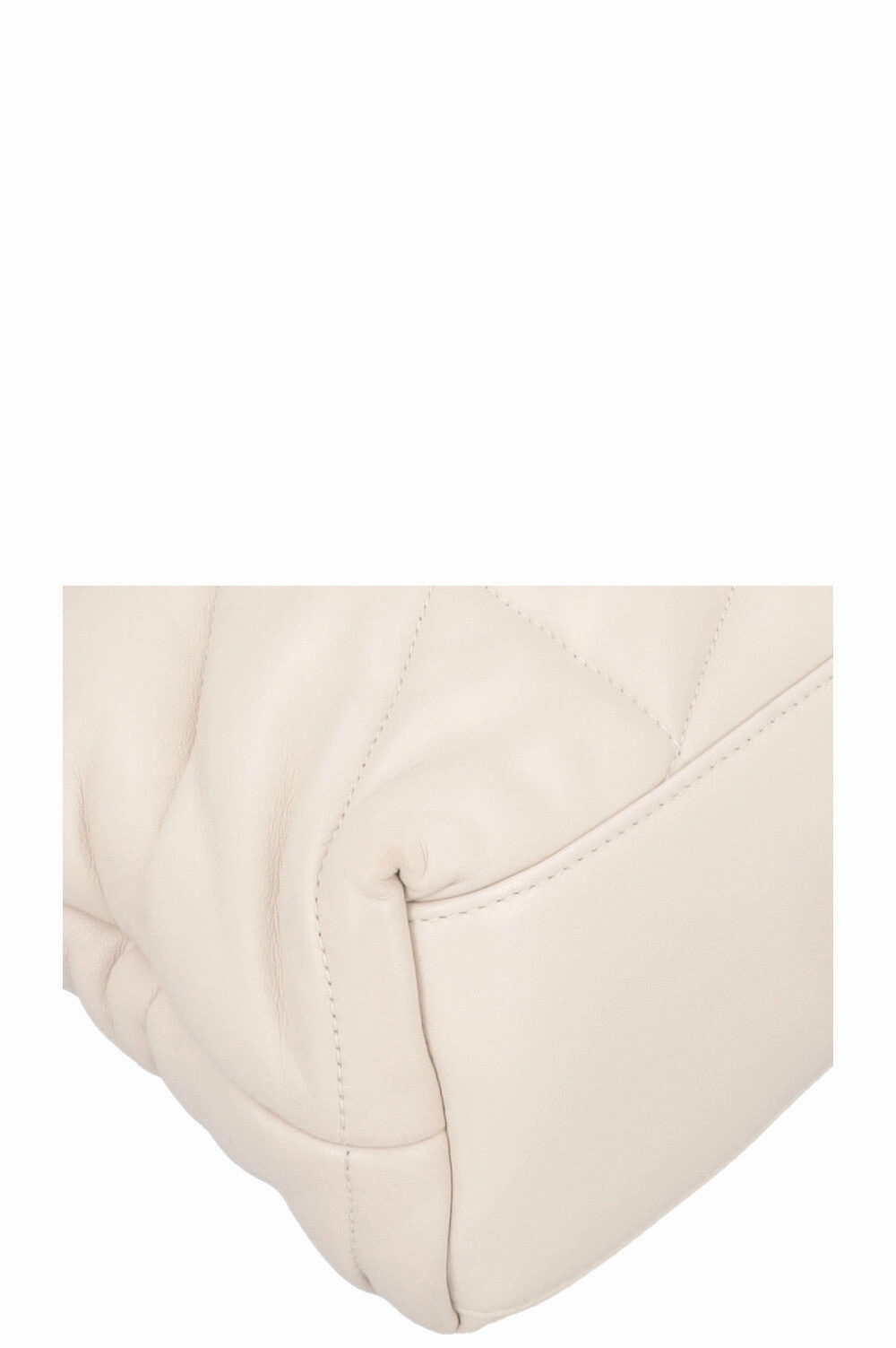 SAINT LAURENT Lou Lou Puffer Crossbody Bag Ivory