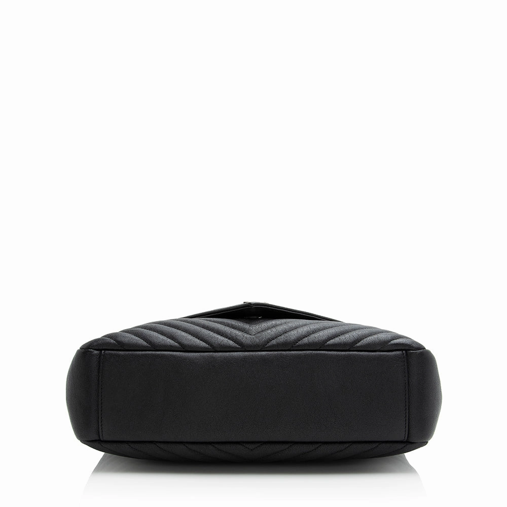 Saint Laurent Matelasse Calfskin Classic Monogram College Large Shoulder Bag (SHF-21810)
