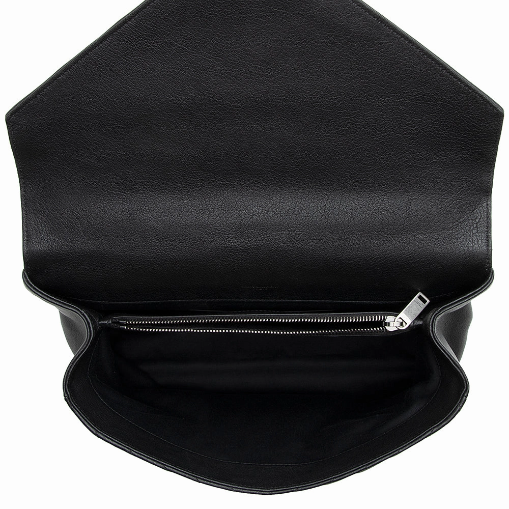 Saint Laurent Matelasse Calfskin Classic Monogram College Large Shoulder Bag (SHF-21810)