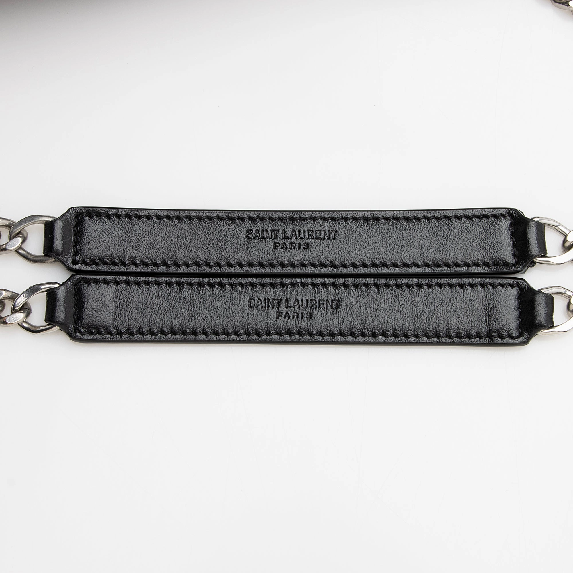 Saint Laurent Matelasse Calfskin Monogram LouLou Chain Medium Shoulder Bag (SHF-22491)