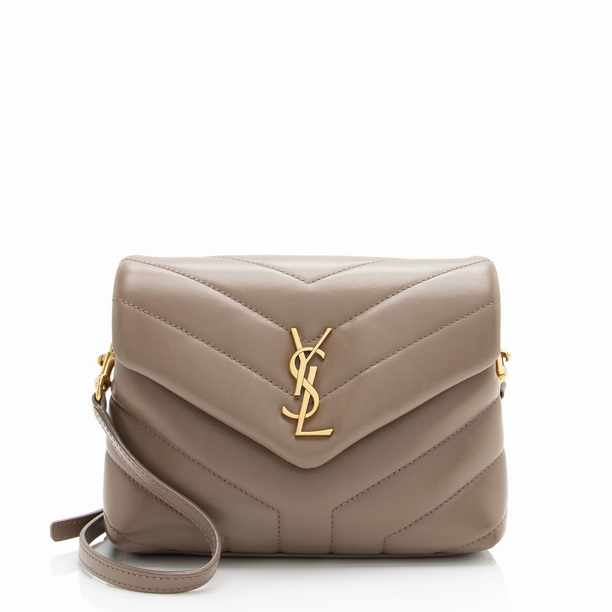 Saint Laurent Matelasse Calfskin Monogram LouLou Toy Crossbody Bag (SHF-vkCgCs)