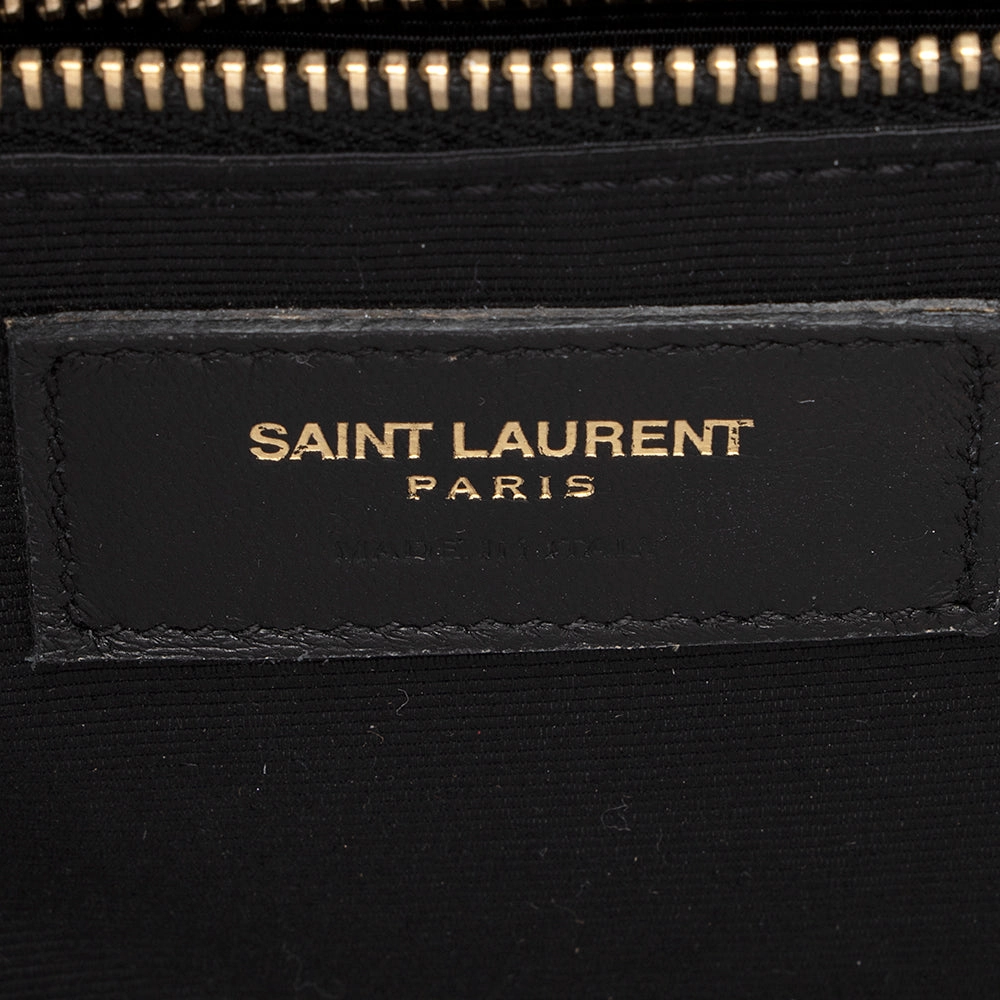 Saint Laurent Matelasse Grain de Poudre Monogram Large Shoulder Bag (SHF-21121)