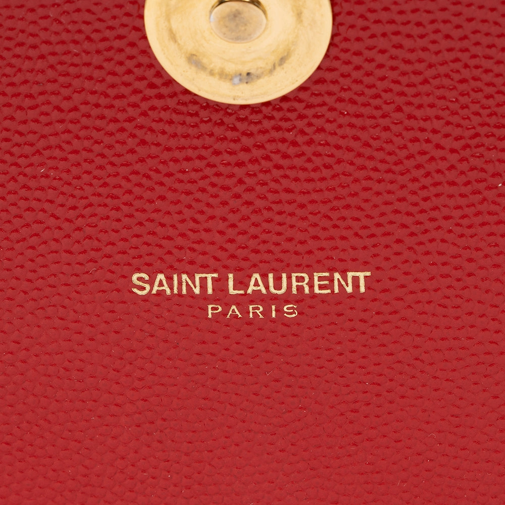 Saint Laurent Matelasse Grain de Poudre Monogram Large Shoulder Bag (SHF-21121)