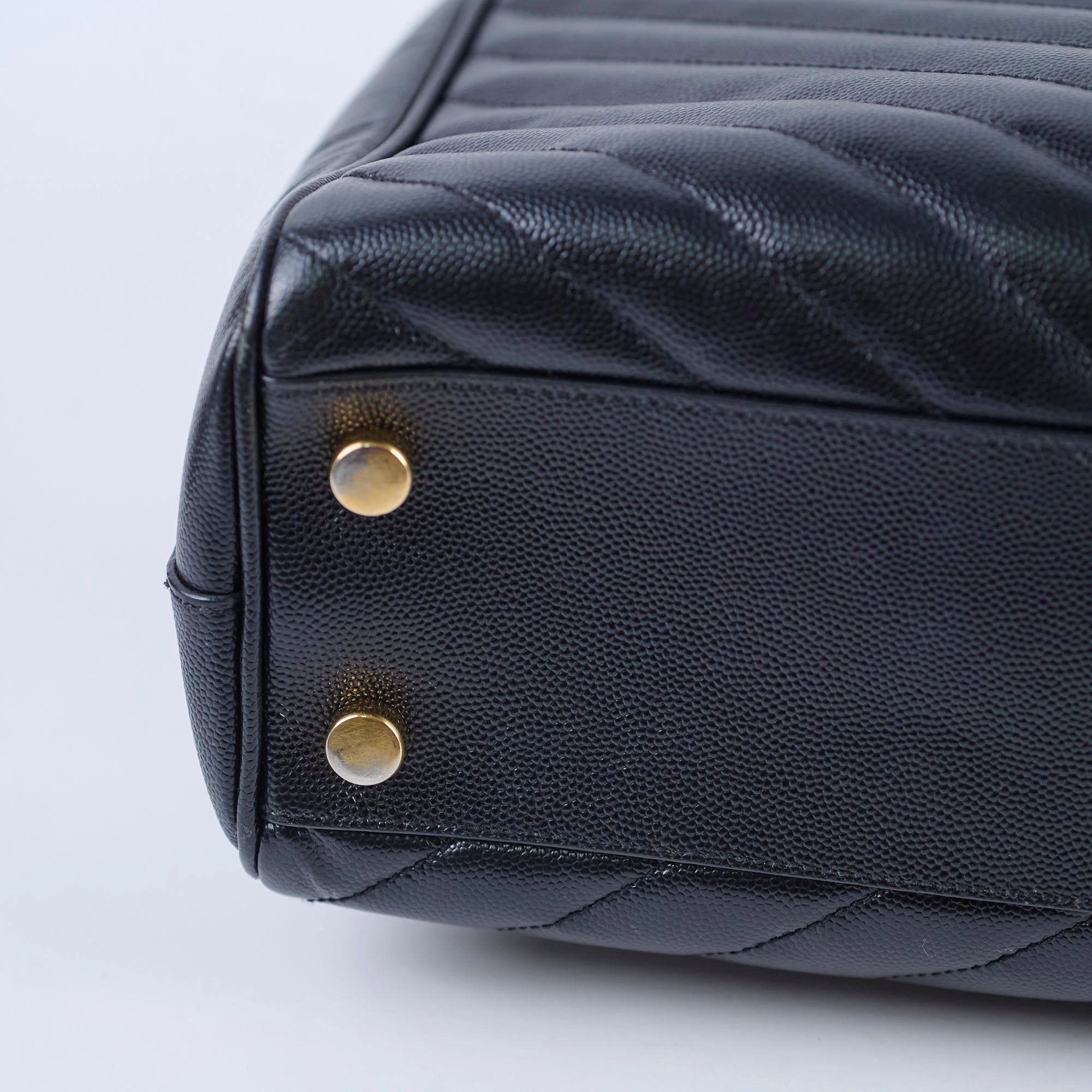 Saint Laurent Matelasse Tote Bag Black