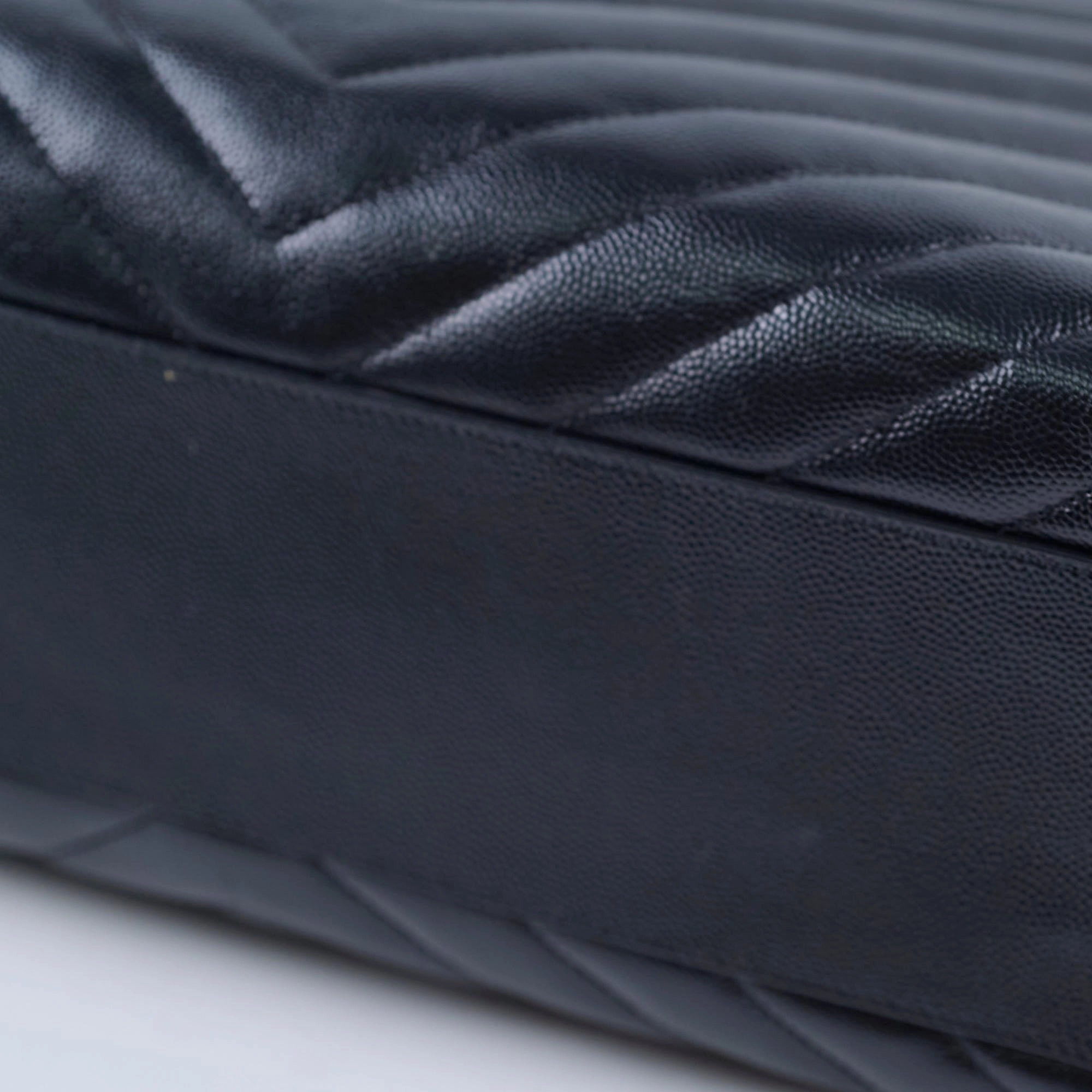 Saint Laurent Matelasse Tote Bag Black