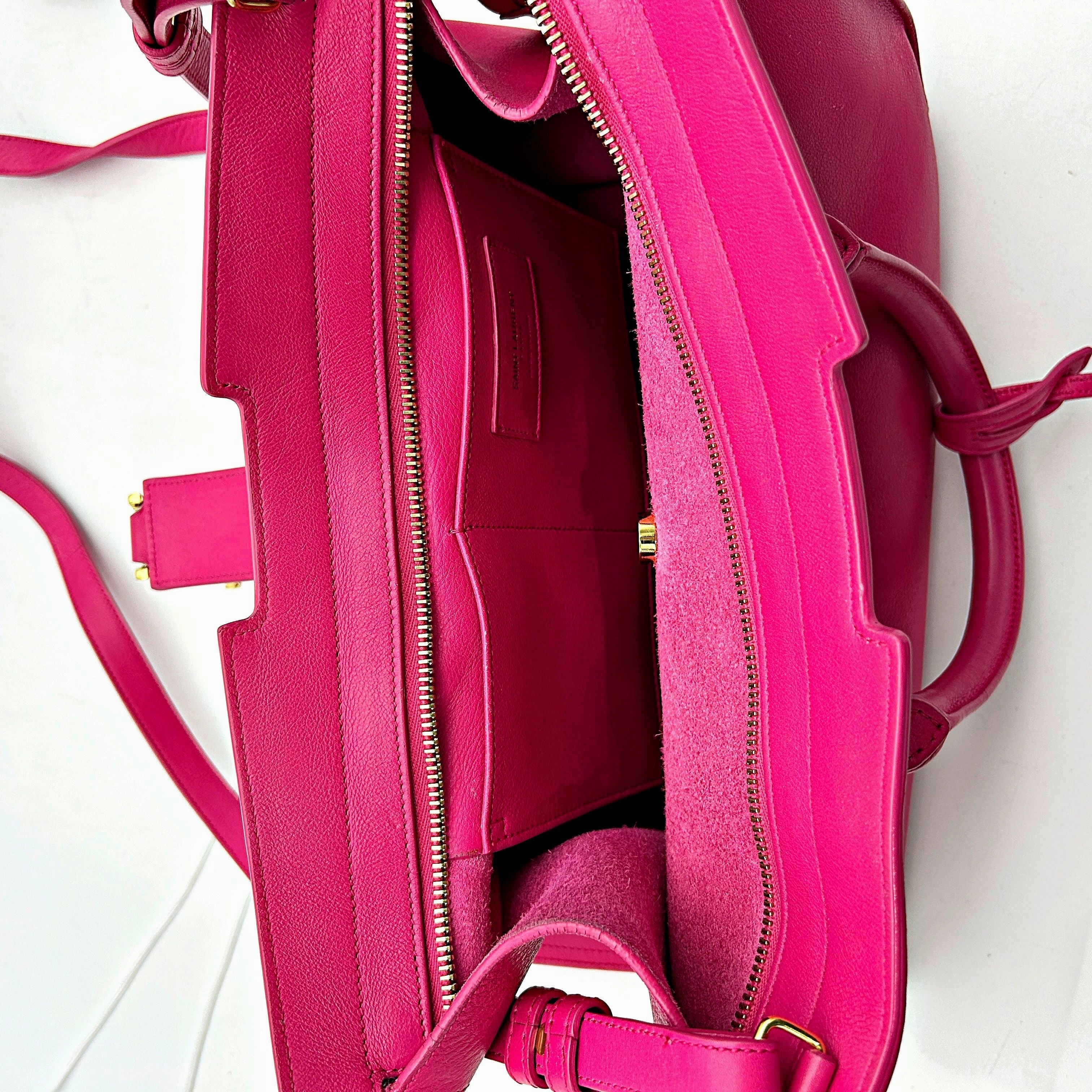 Saint Laurent Medium Classic Y Cabas - Pink Totes, Handbags LA15541