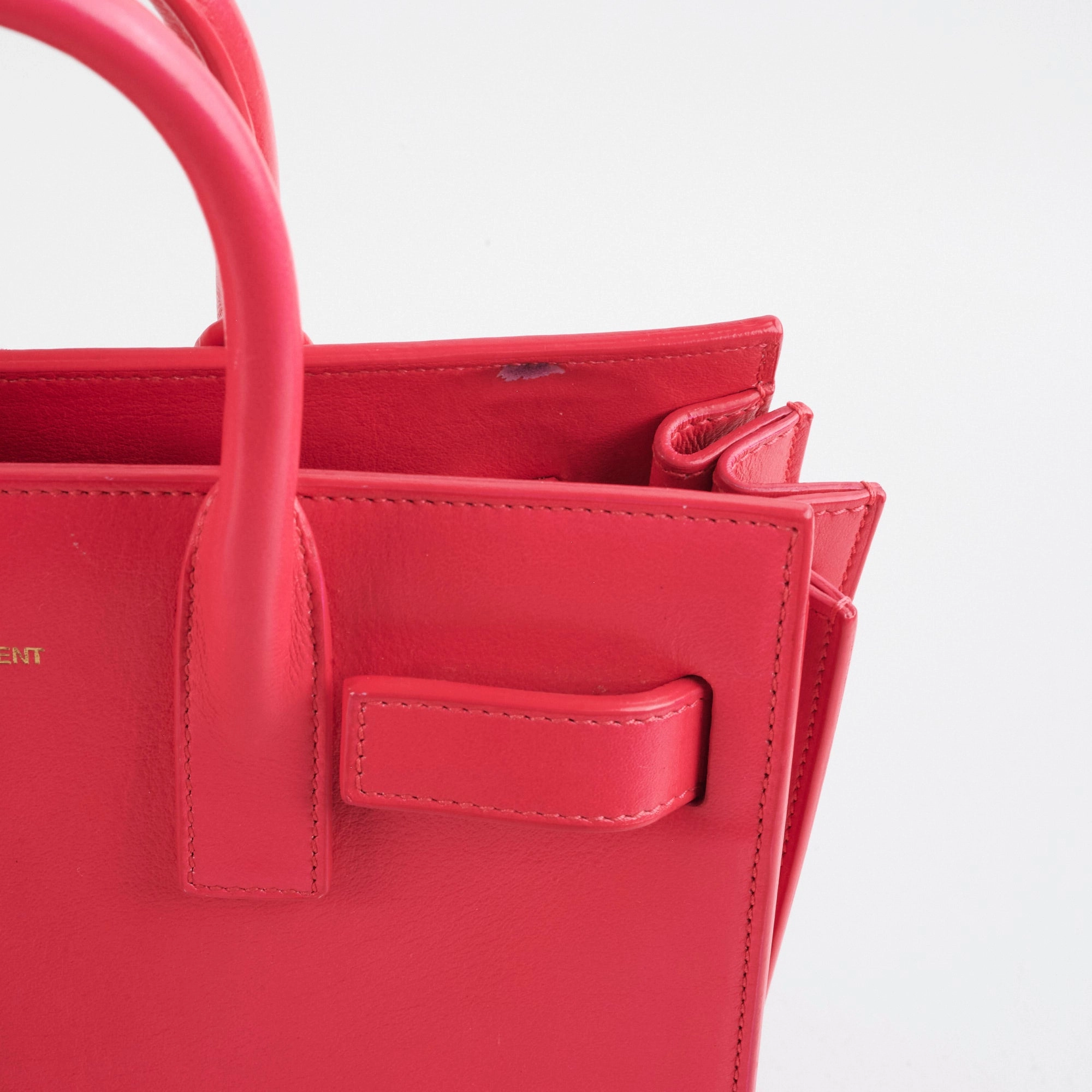 Saint Laurent Nano Sac De Jour Pink