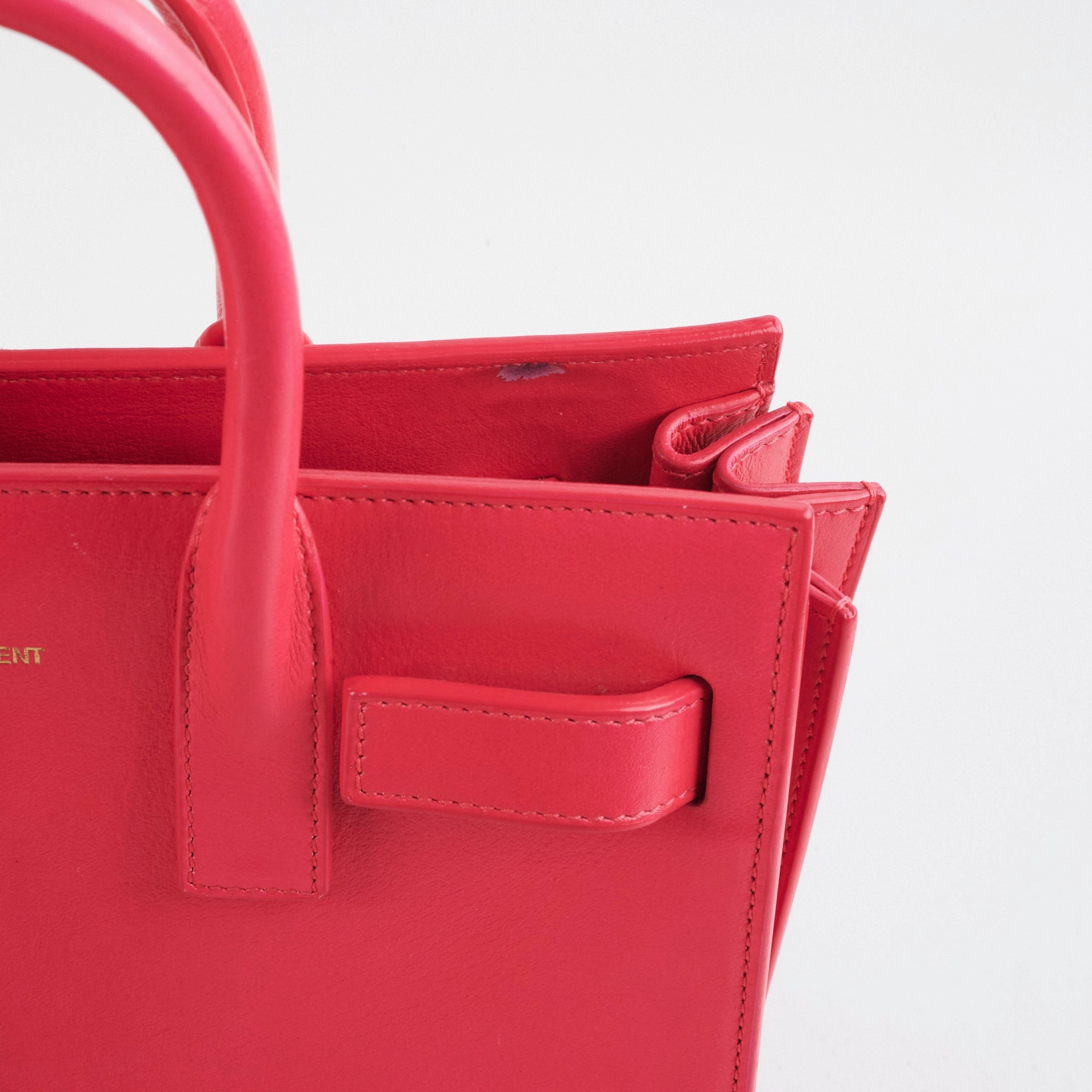 Saint Laurent Nano Sac De Jour Pink