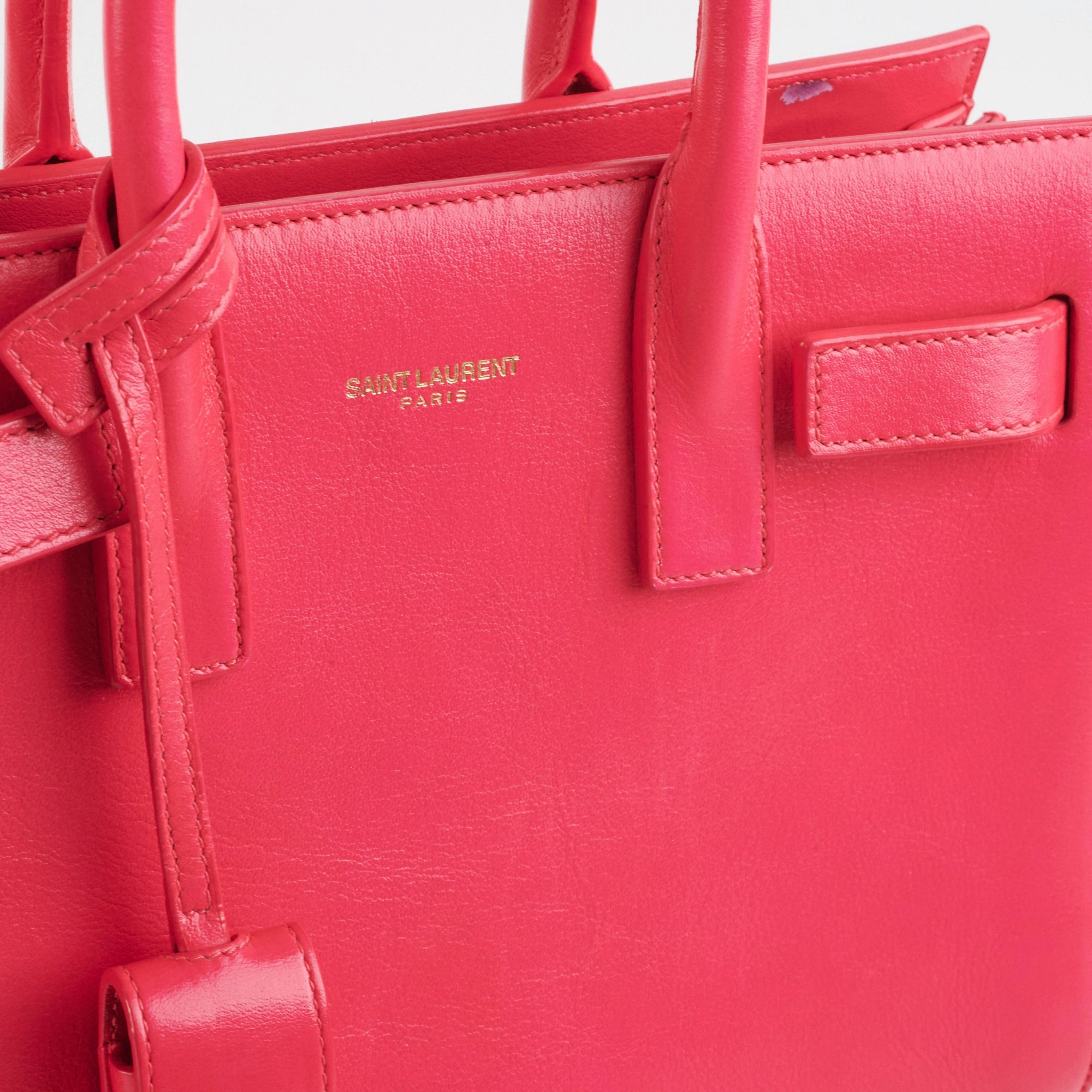 Saint Laurent Nano Sac De Jour Pink
