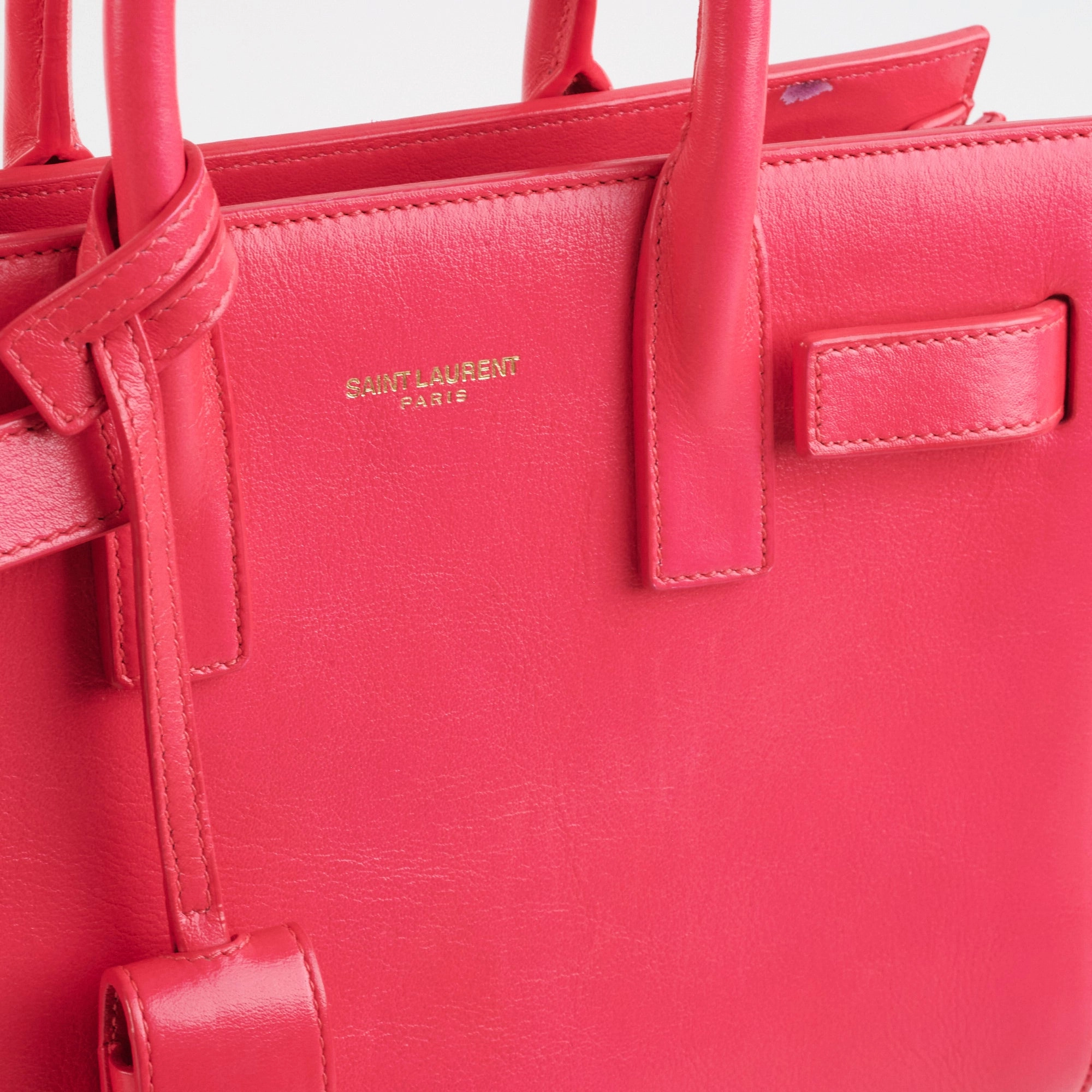 Saint Laurent Nano Sac De Jour Pink