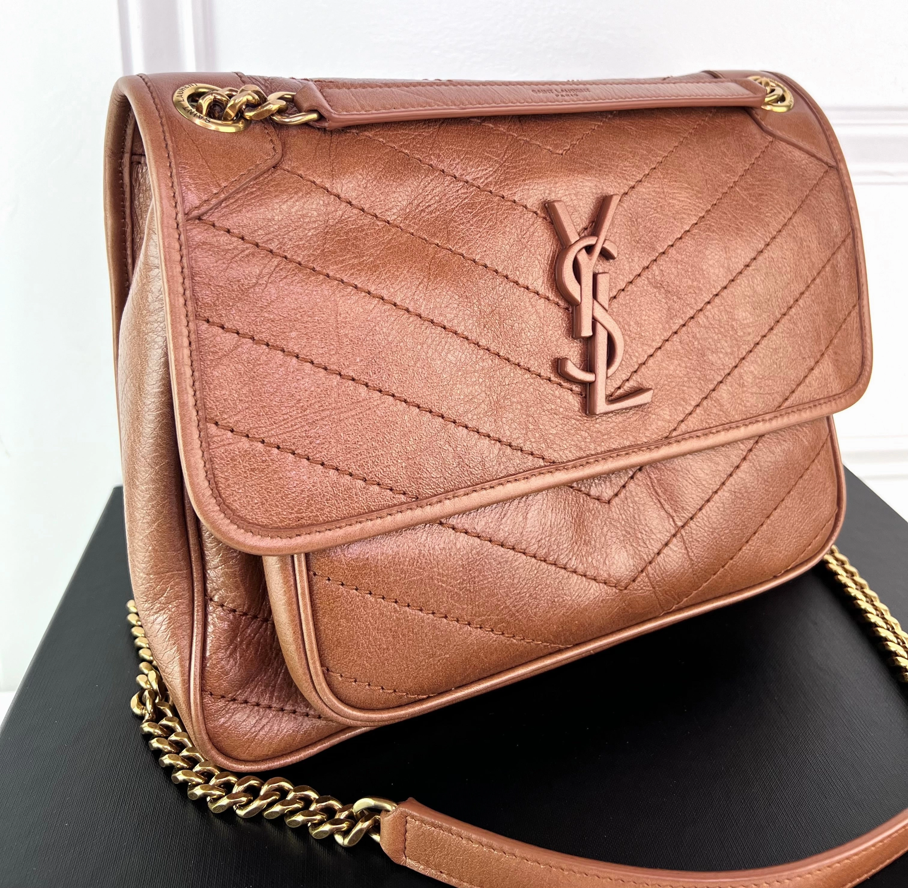 Saint Laurent Niki Medium Quilted Leather Shoulder Bag