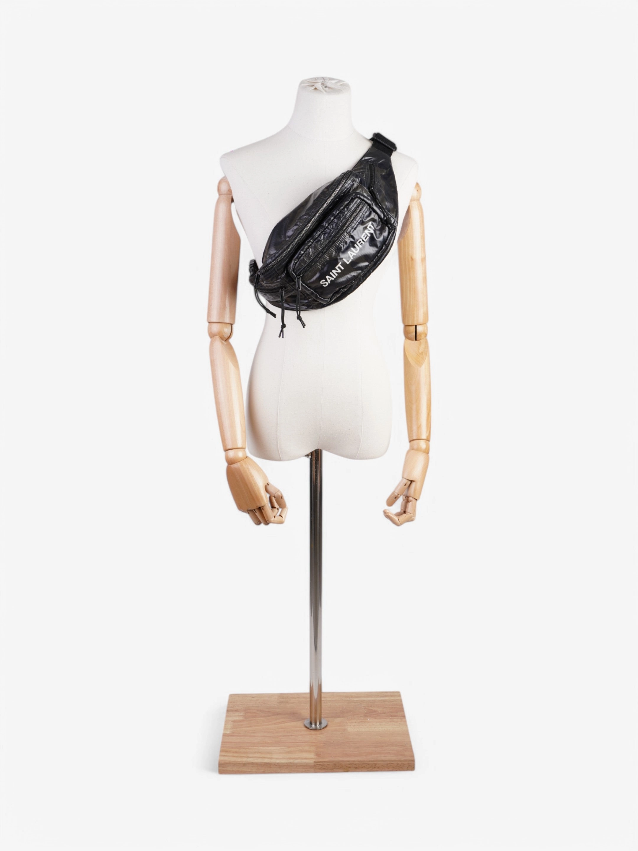 Saint Laurent Nuxx Crossbody bag Black / Khaki Nylon