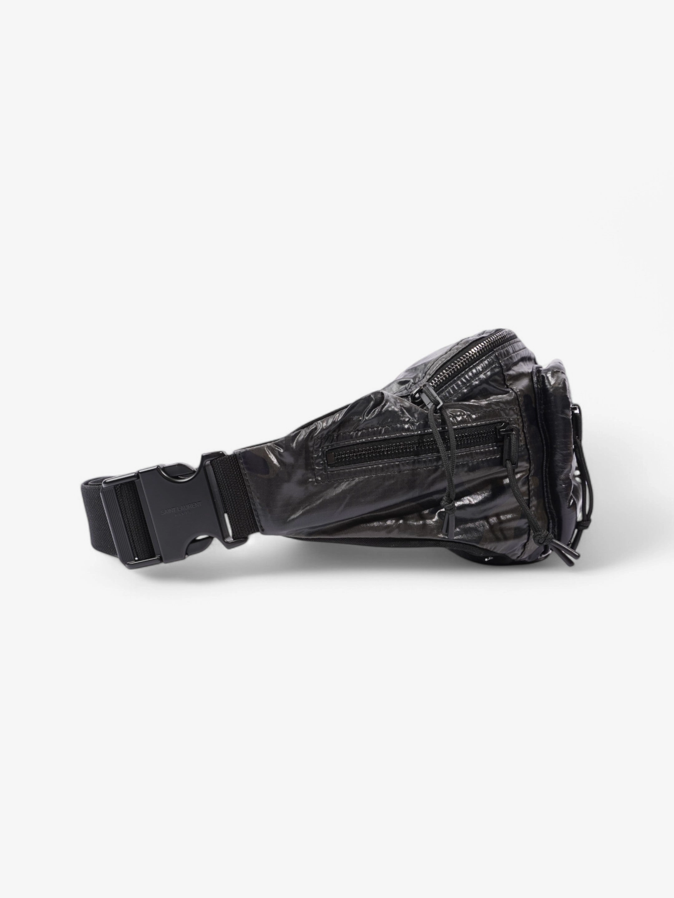 Saint Laurent Nuxx Crossbody bag Black / Khaki Nylon