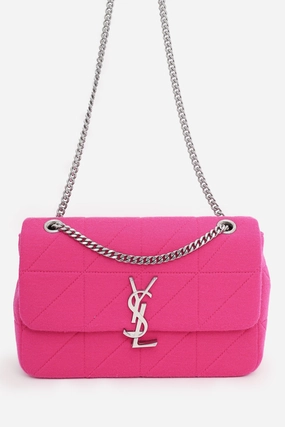 Saint Laurent Pink Jersey Medium Jamie Bag