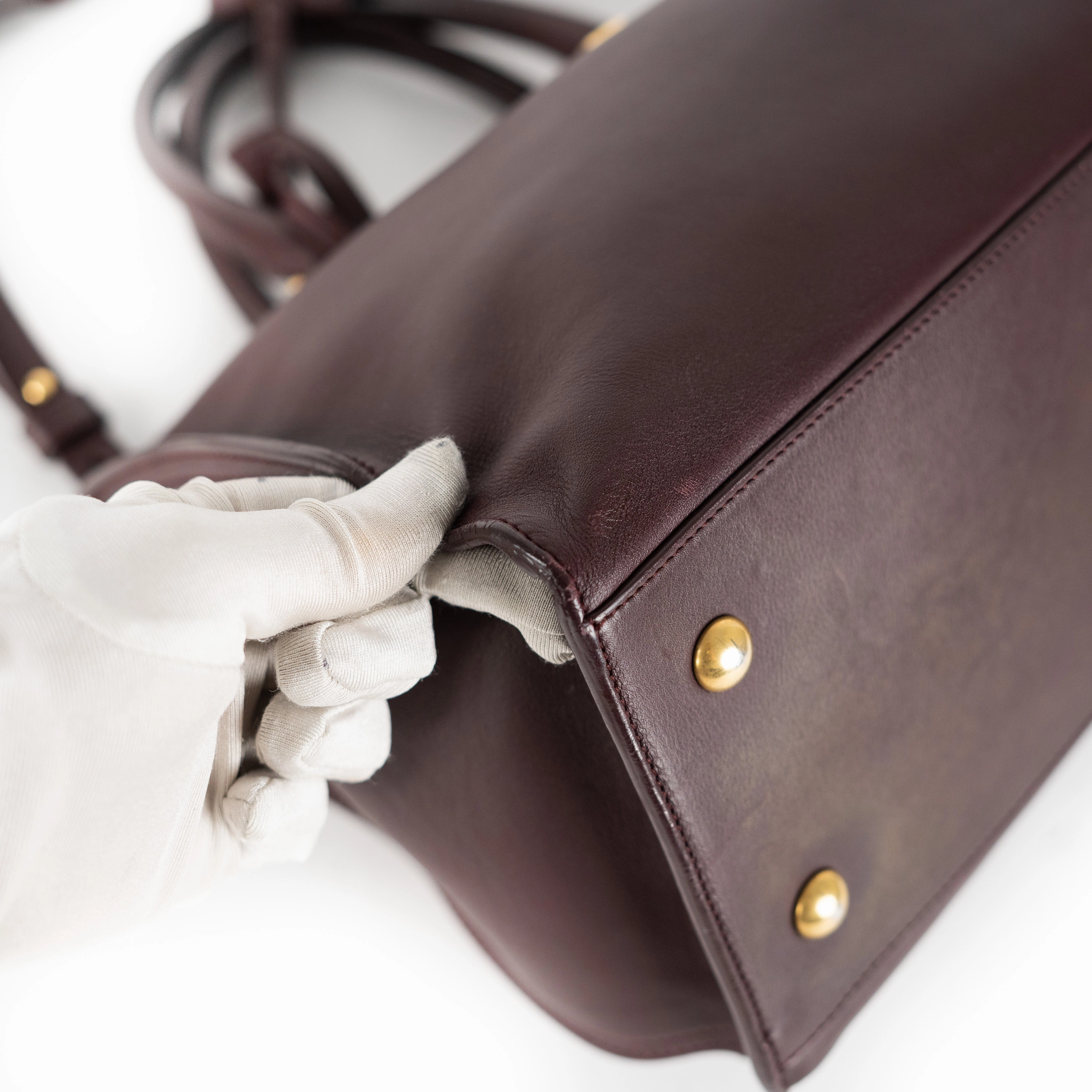 Saint Laurent Small Cabas Bag Brown