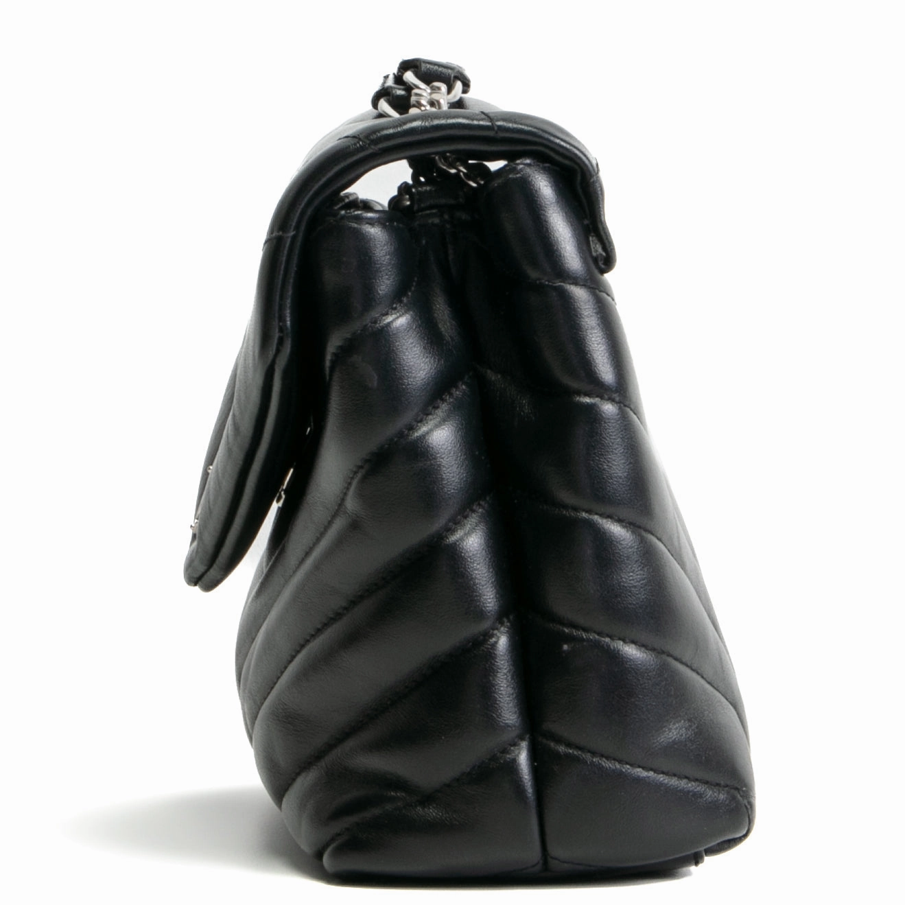 SAINT LAURENT Small LouLou Shoulder - Black