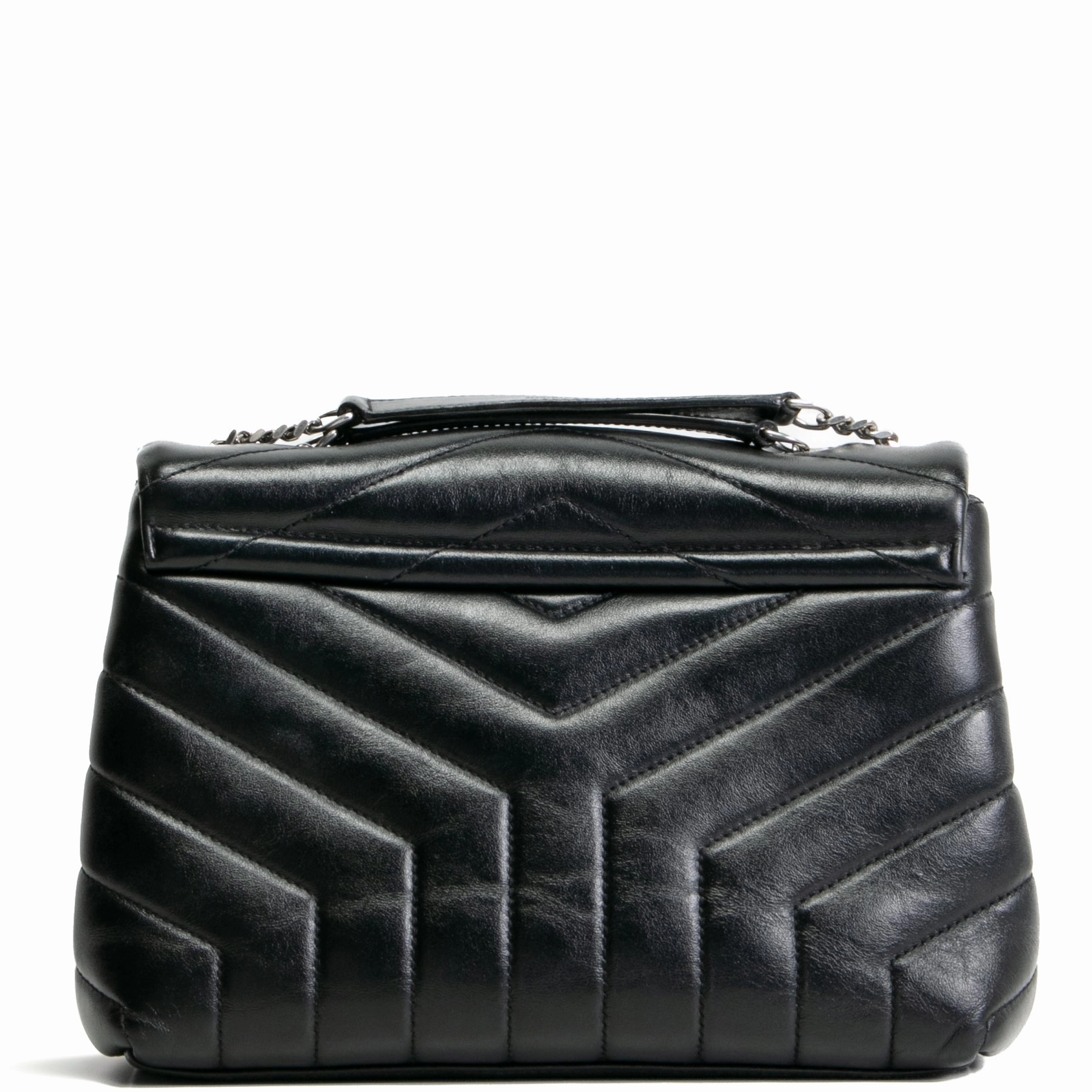 SAINT LAURENT Small LouLou Shoulder - Black