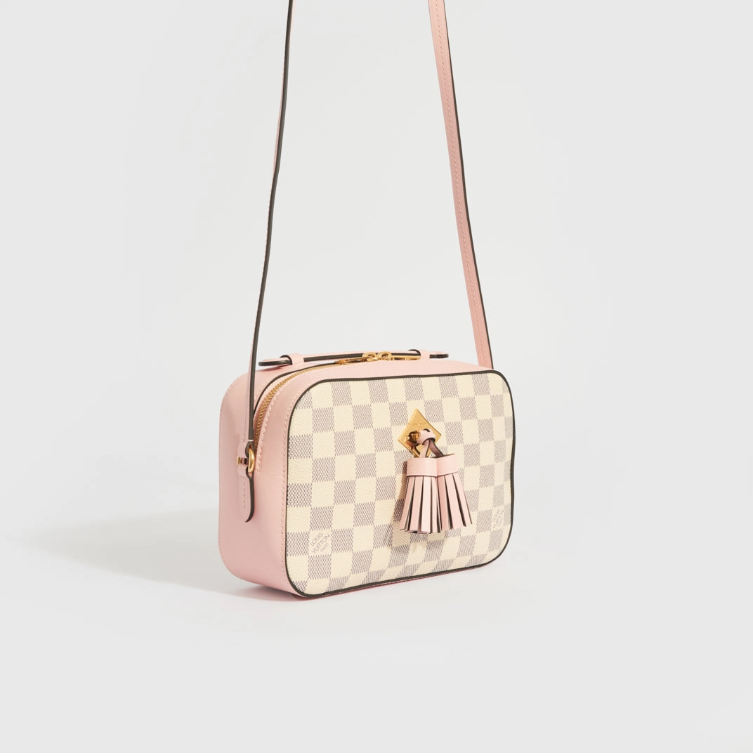 Saintonge Shoulder Bag in Damier Azur Canvas